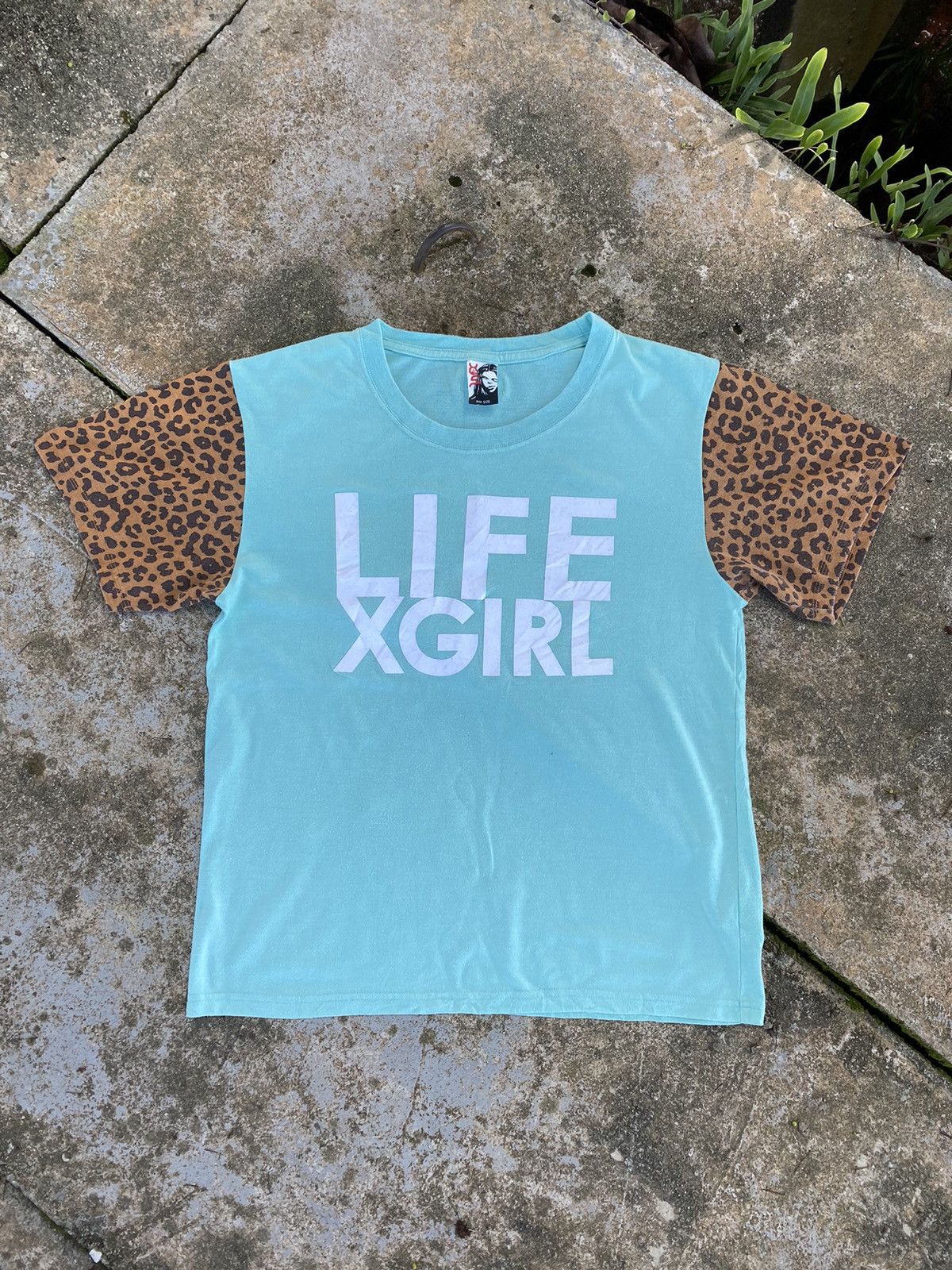 Designer × Japanese Brand ⚡️Steals⚡️ LIFE X-GIRL Big Spellout Tees Size L / US 10 / IT 46 - 1 Thumbnail