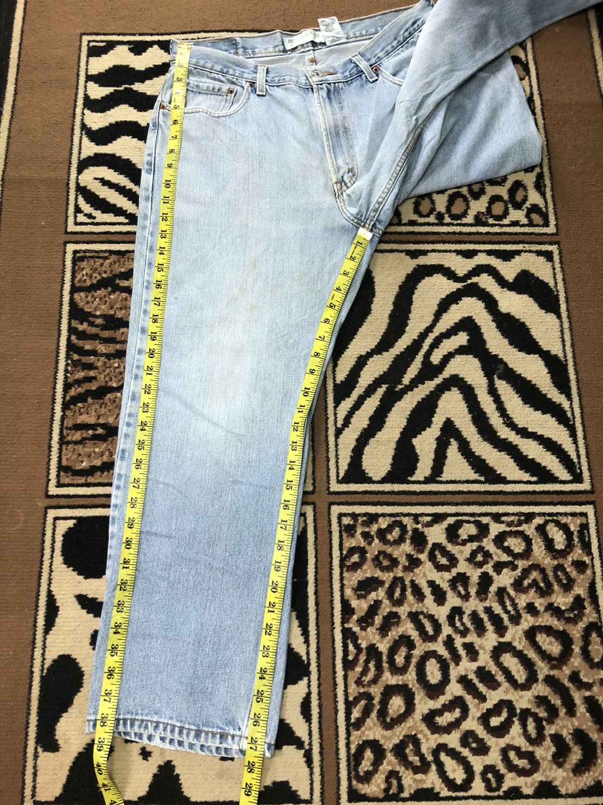 Levi's Vintage Clothing × Vintage VINTAGE LEVIS 505 REGULAR FIT LIGHT BLUE WASH DENIM Size US 33 - 15 Thumbnail