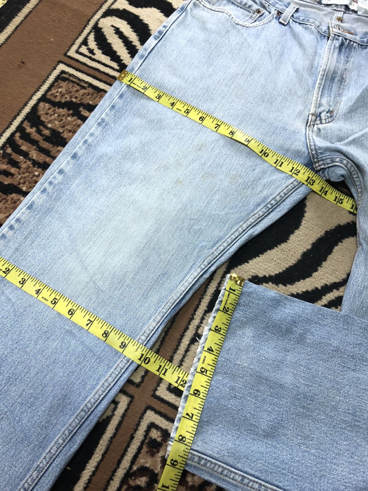 Levi's Vintage Clothing × Vintage VINTAGE LEVIS 505 REGULAR FIT LIGHT BLUE WASH DENIM Size US 33 - 16 Thumbnail
