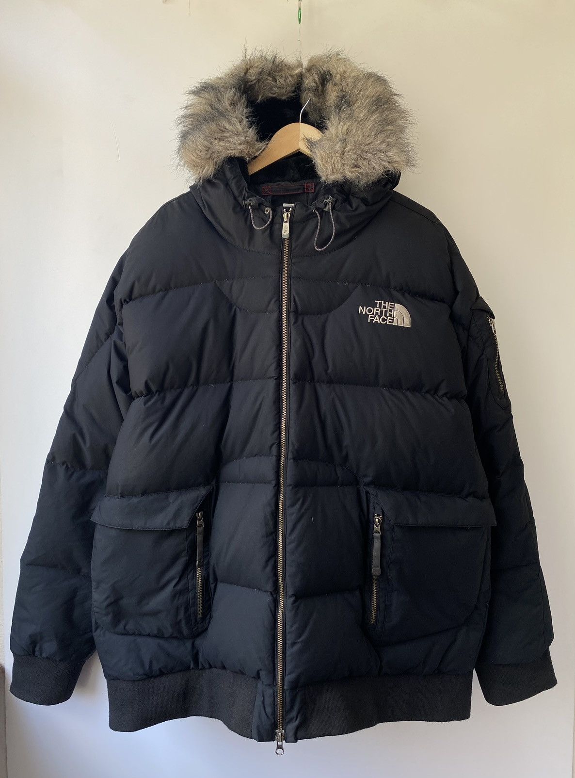 image of Outdoor Life x The North Face 550 Fill Himalayan Puffer Jacket Retro in Black, Men's (Size 2XL)