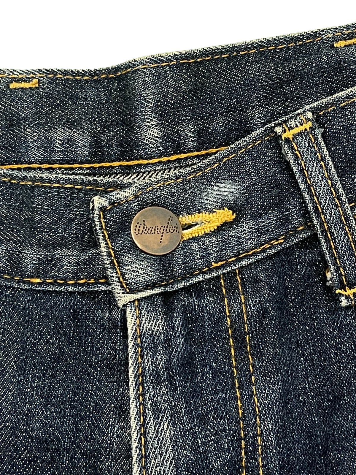Wrangler Flare Jeans Wrangler Bell Bottom Denim Made in Japan 1🟦2 Size US 31 - 9 Thumbnail