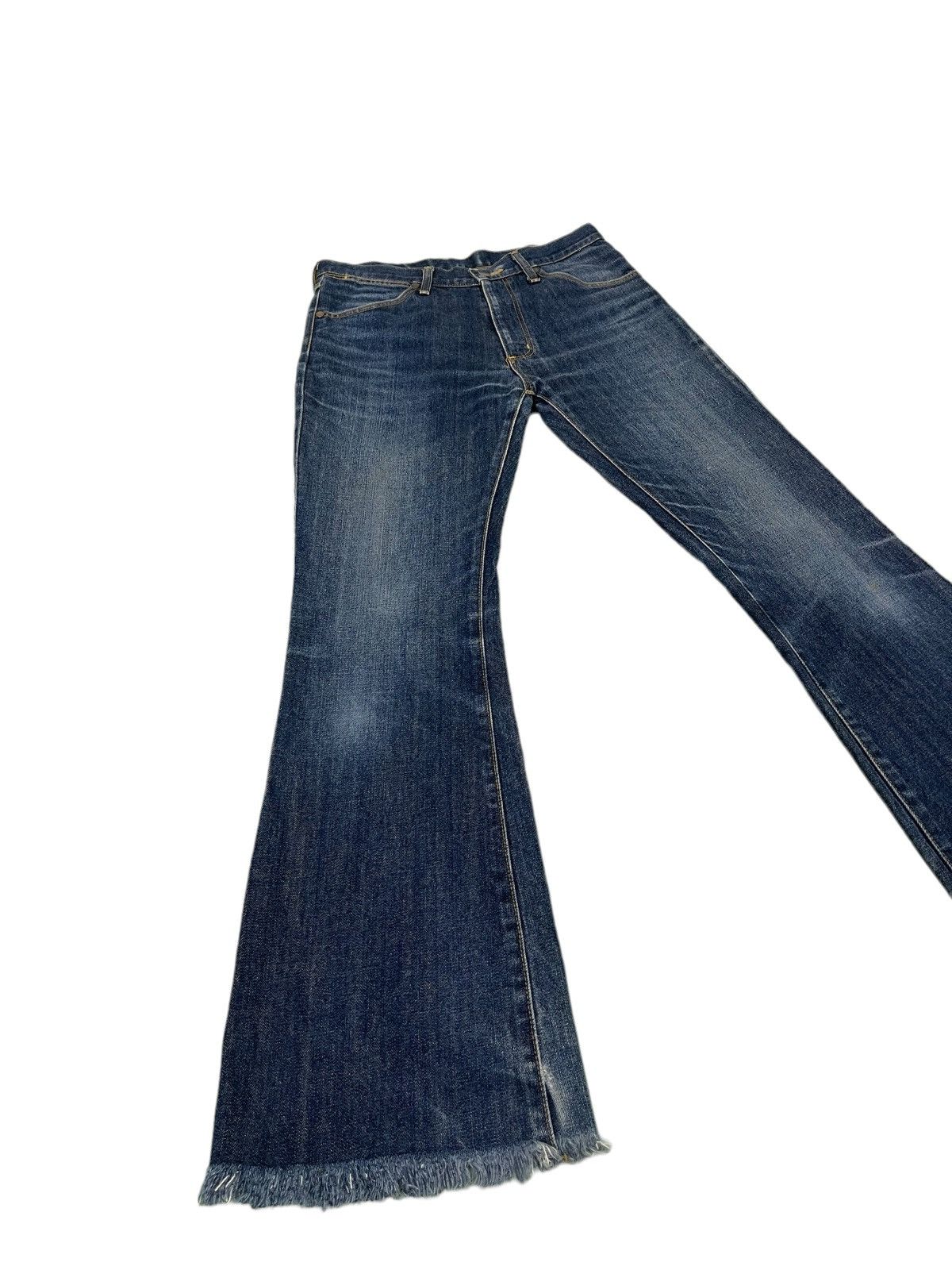 Wrangler Flare Jeans Wrangler Bell Bottom Denim Made in Japan 1🟦2 Size US 31 - 1 Thumbnail