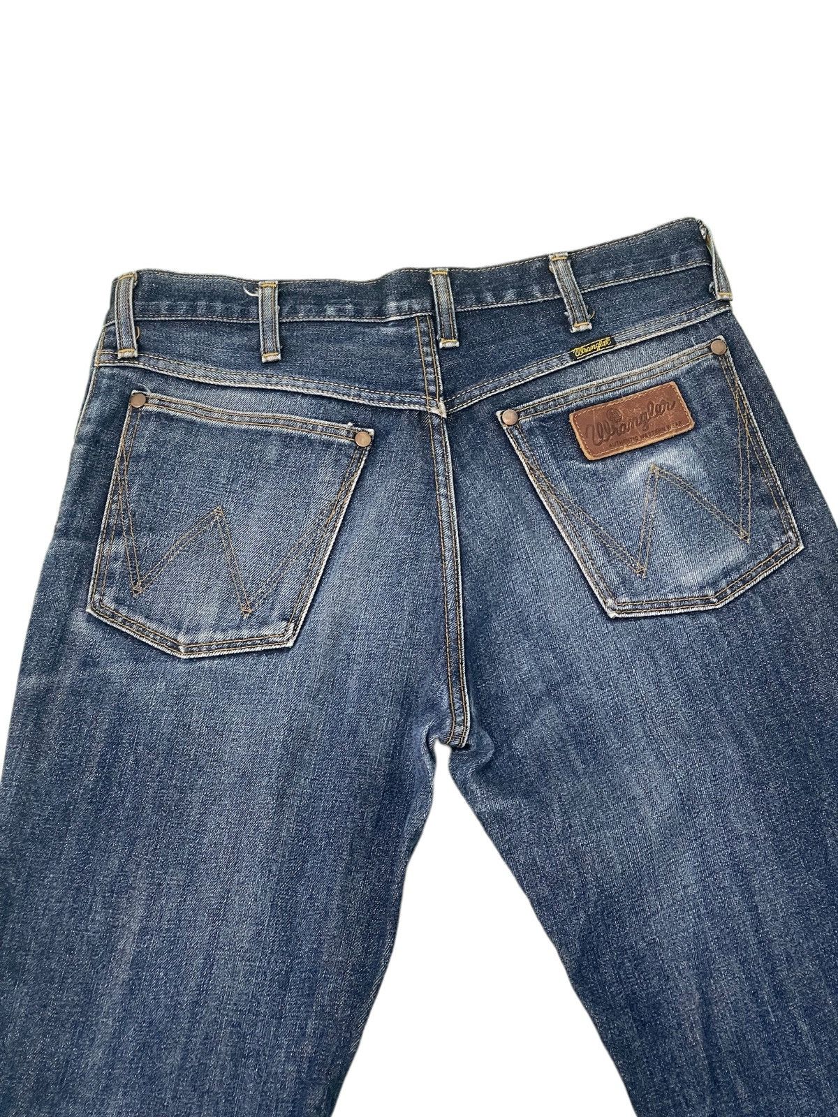 Wrangler Flare Jeans Wrangler Bell Bottom Denim Made in Japan 1🟦2 Size US 31 - 16 Thumbnail