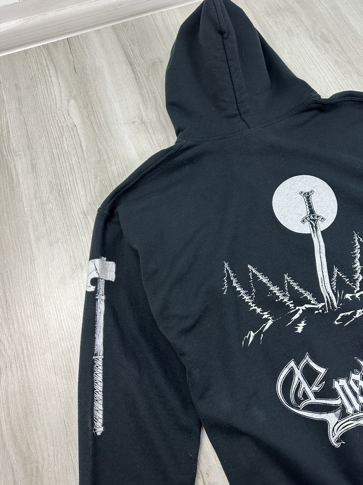 Band Tees Vintage 2005 Ensiferum Viking Black Hoodie Size US L / EU 52-54 / 3 - 11 Thumbnail