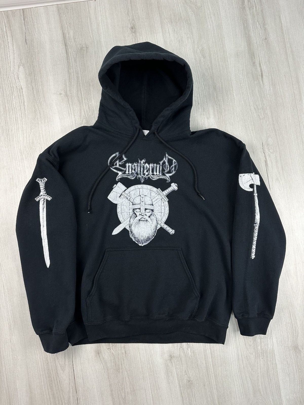 Band Tees Vintage 2005 Ensiferum Viking Black Hoodie Size US L / EU 52-54 / 3 - 1 Thumbnail