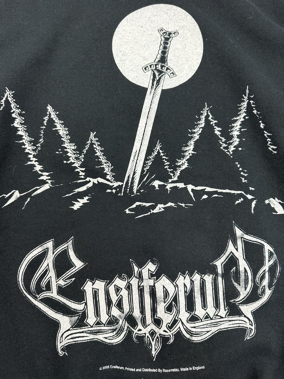 Band Tees Vintage 2005 Ensiferum Viking Black Hoodie Size US L / EU 52-54 / 3 - 9 Thumbnail