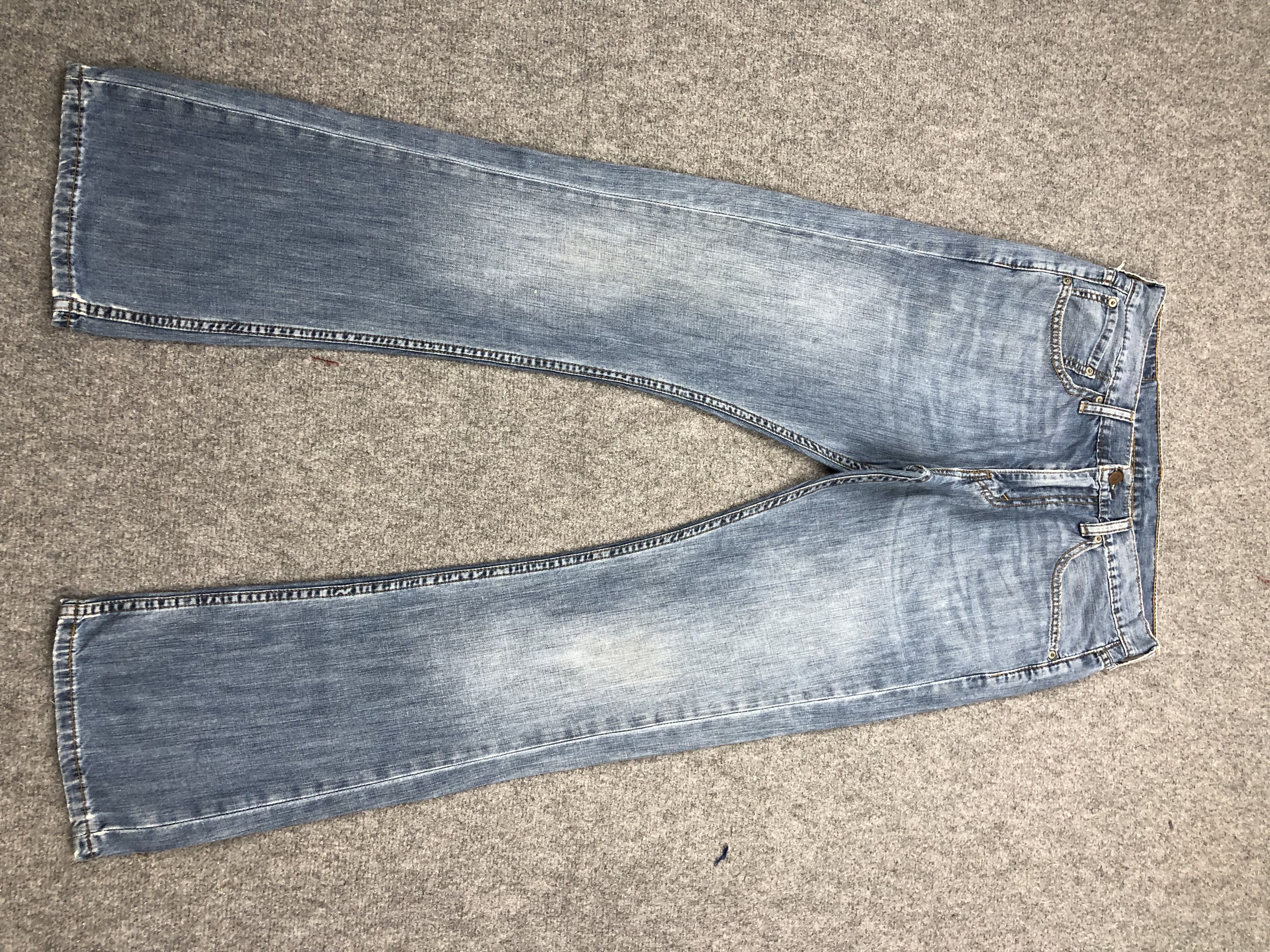 image of Levis 527 Flared Bootcut Jeans in Blue Denim, Men's (Size 34)