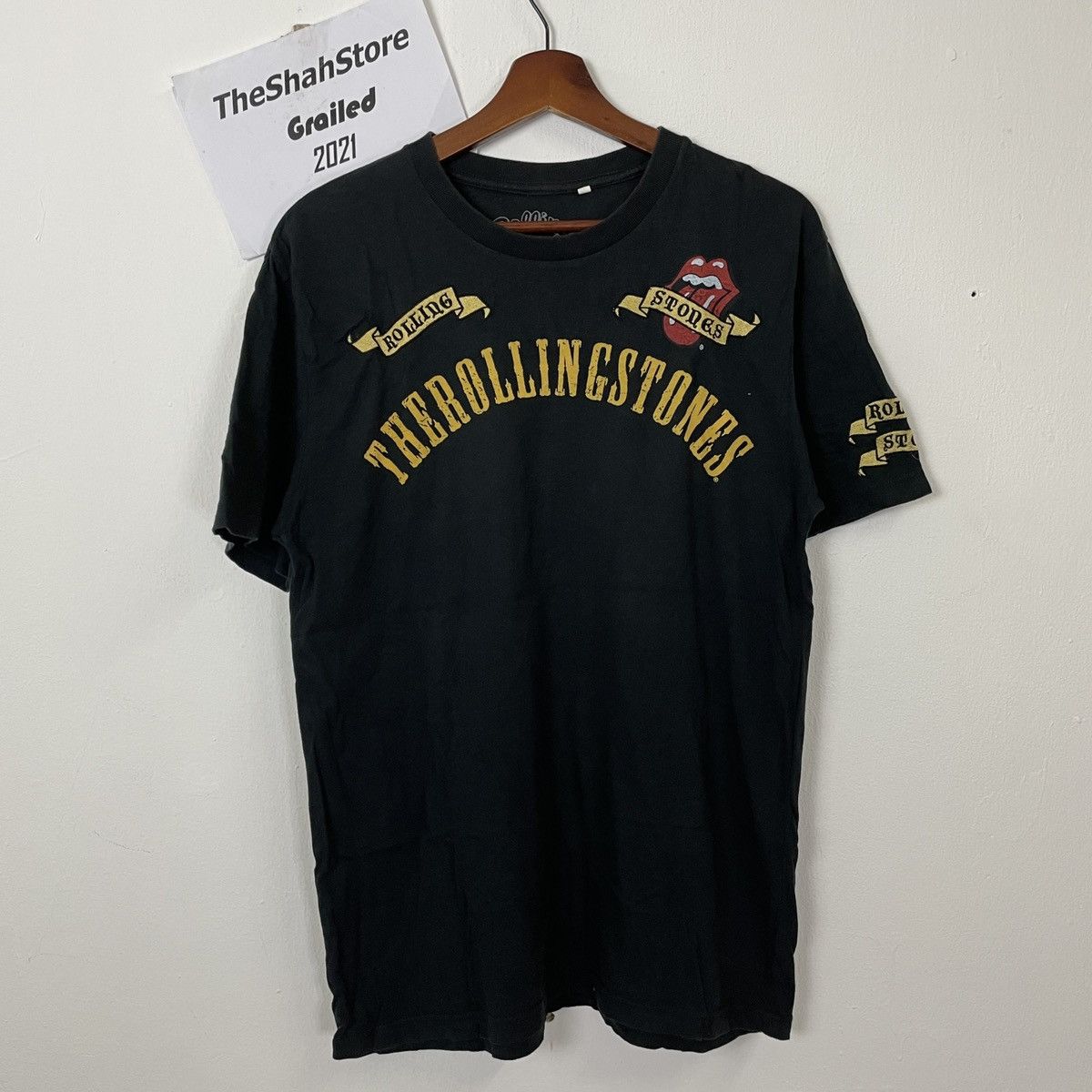 Band Tees Vintage The Rolling Stones Embroidery Spell Tee Size US M / EU 48-50 / 2 - 1 Thumbnail