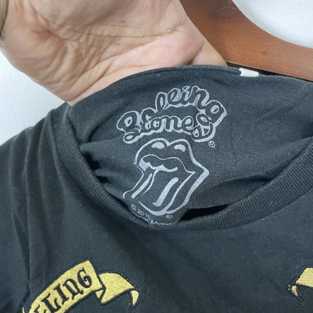 Band Tees Vintage The Rolling Stones Embroidery Spell Tee Size US M / EU 48-50 / 2 - 6 Thumbnail