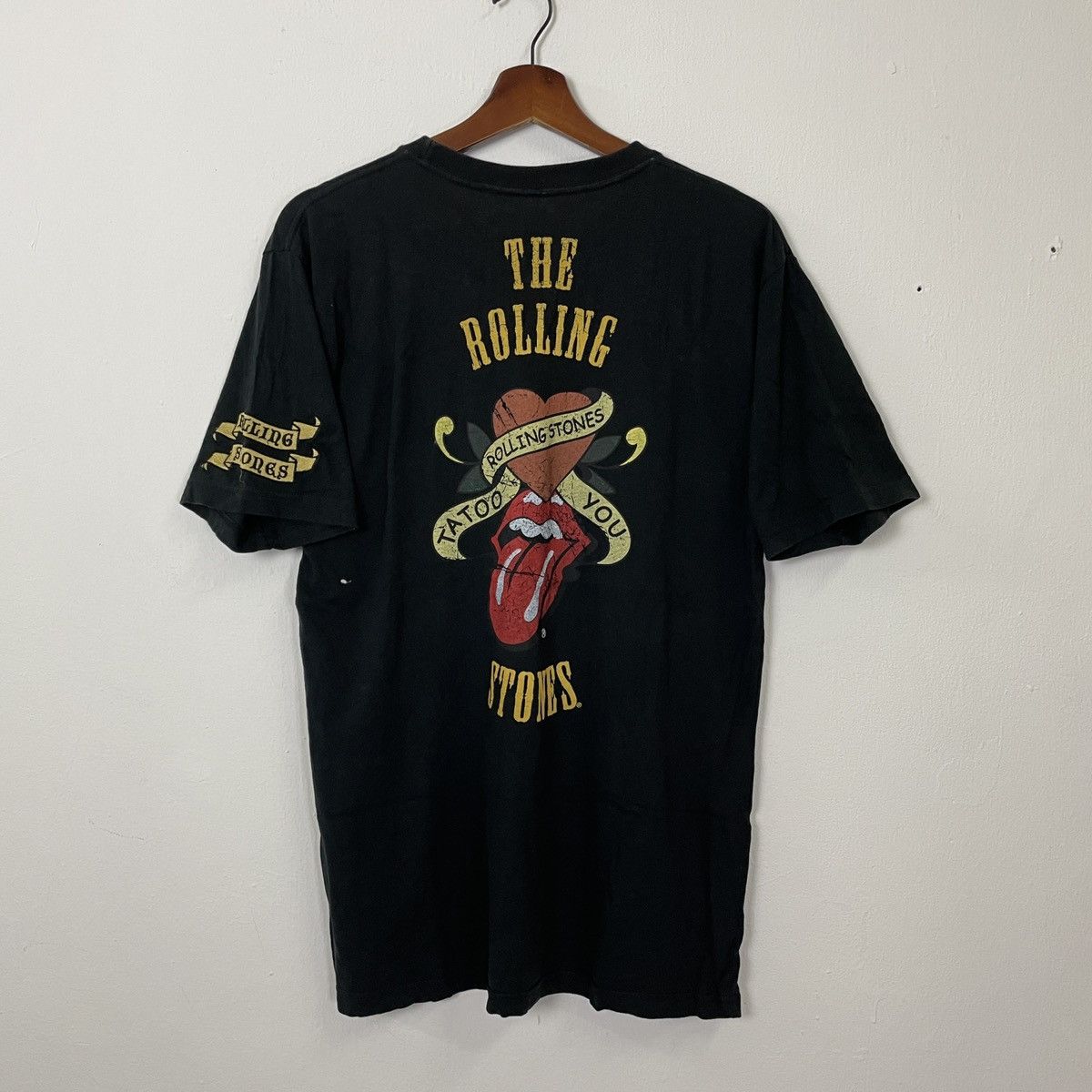 Band Tees Vintage The Rolling Stones Embroidery Spell Tee Size US M / EU 48-50 / 2 - 8 Thumbnail