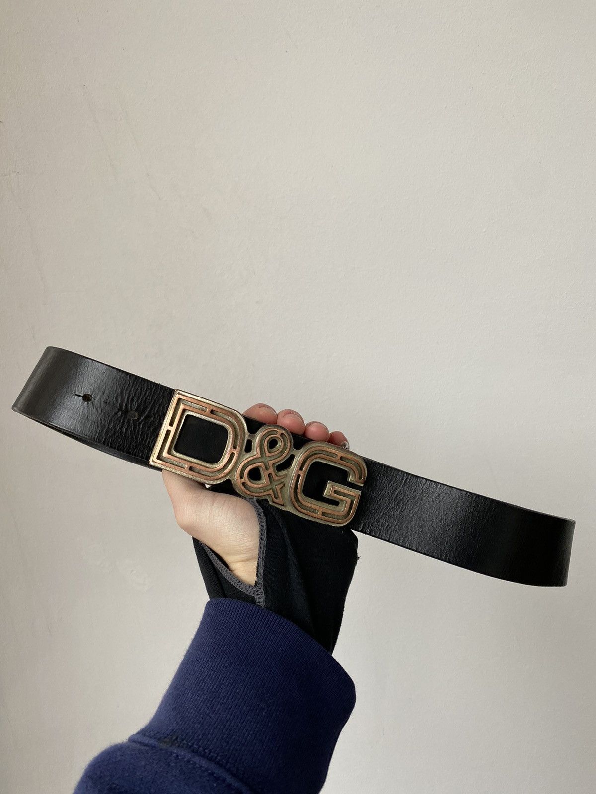 Vintage Dolce&Gabbana Leather High Buckle Belt