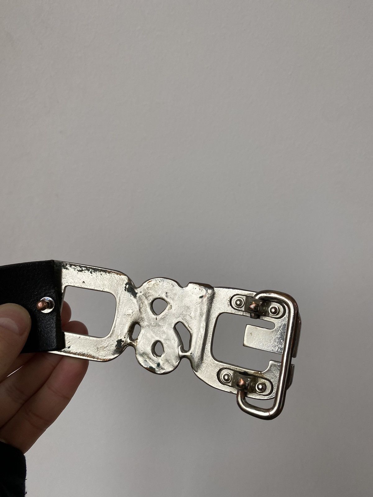 Vintage Dolce&Gabbana Leather High Buckle Belt