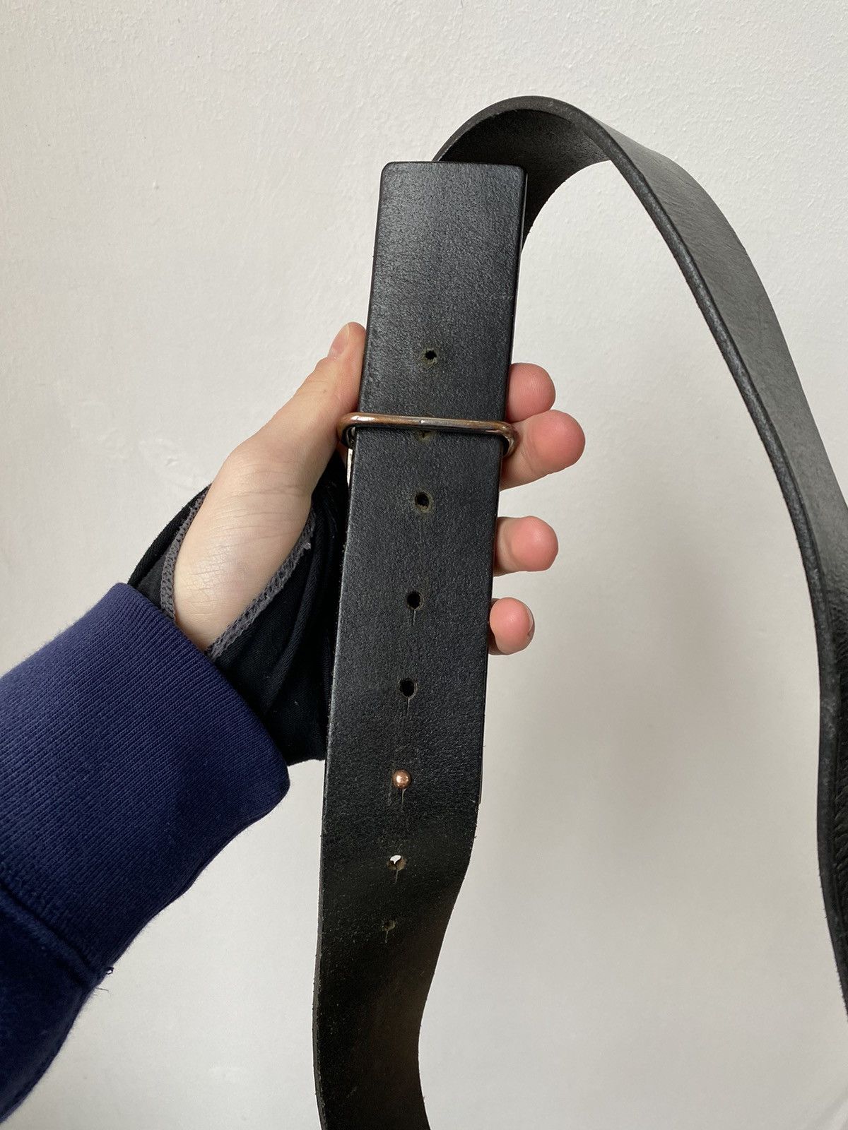 Vintage Dolce&Gabbana Leather High Buckle Belt