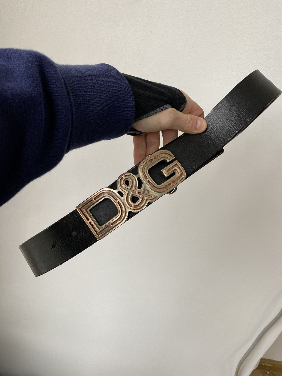 Vintage Dolce&Gabbana Leather High Buckle Belt