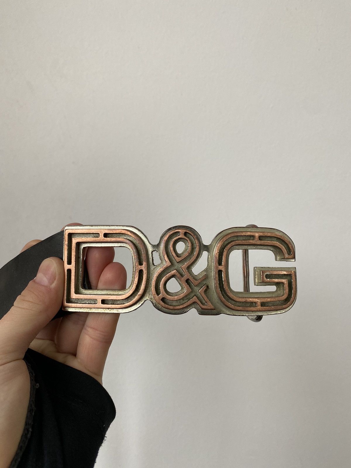 Vintage Dolce&Gabbana Leather High Buckle Belt