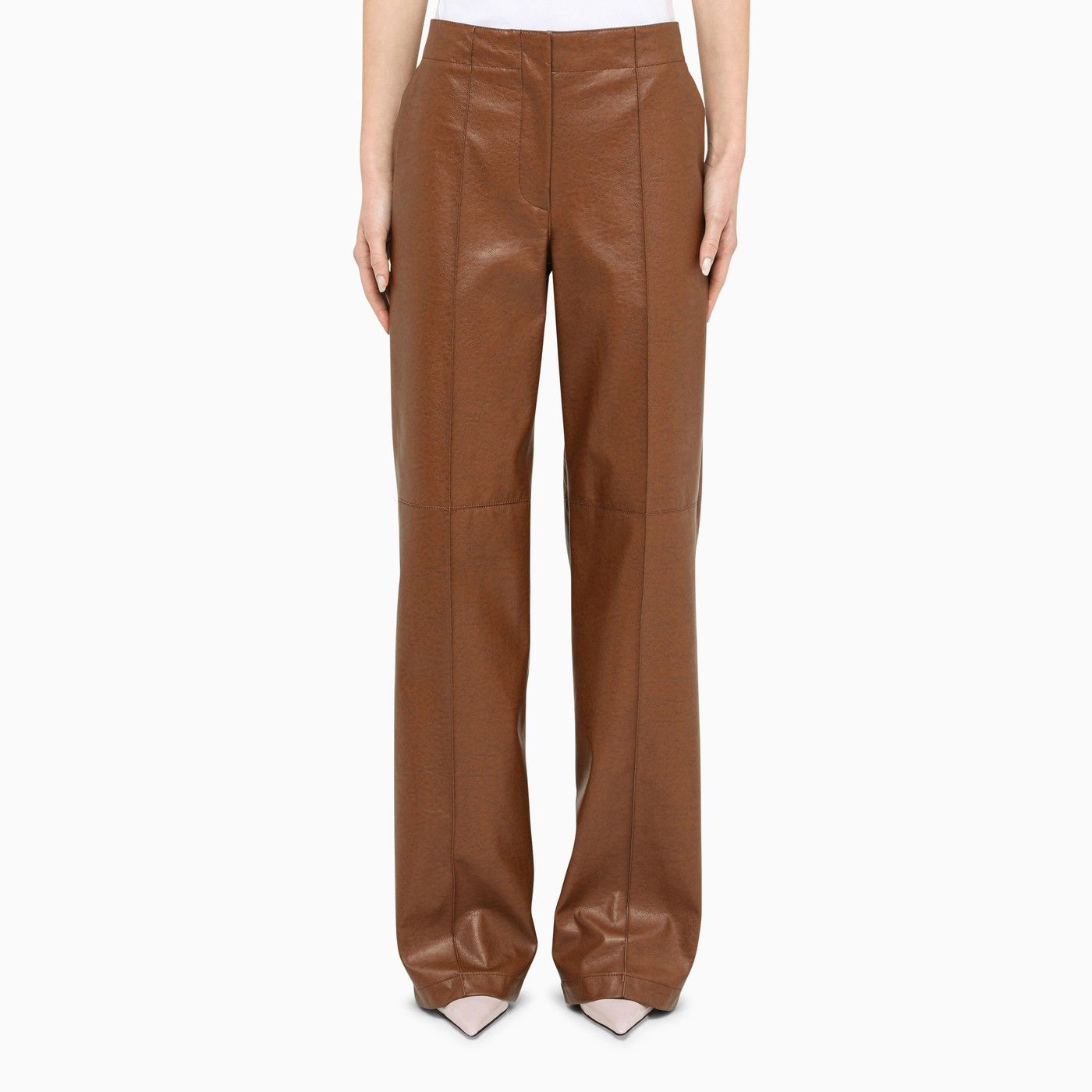 o1d2blof0623 Leather Trouser in Brown