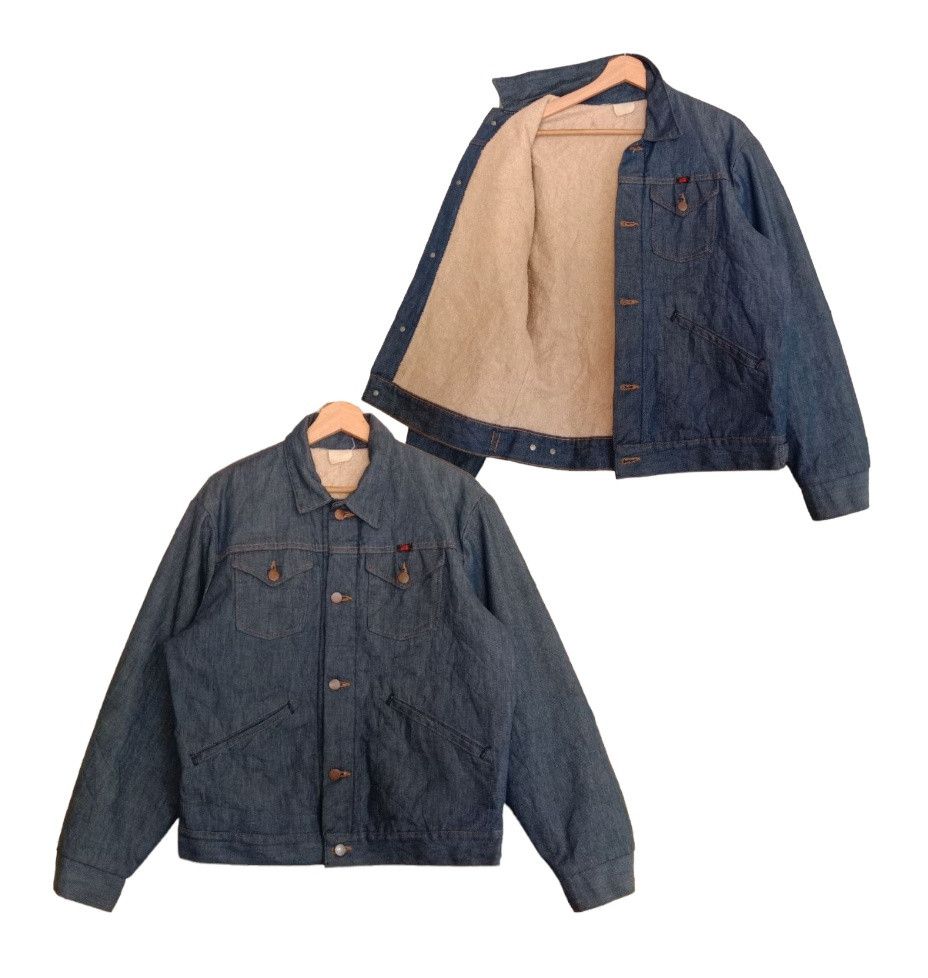 Japanese Brand Vintage Red Kap Durable Press Denim Jacket Size US M / EU 48-50 / 2 - 1 Thumbnail