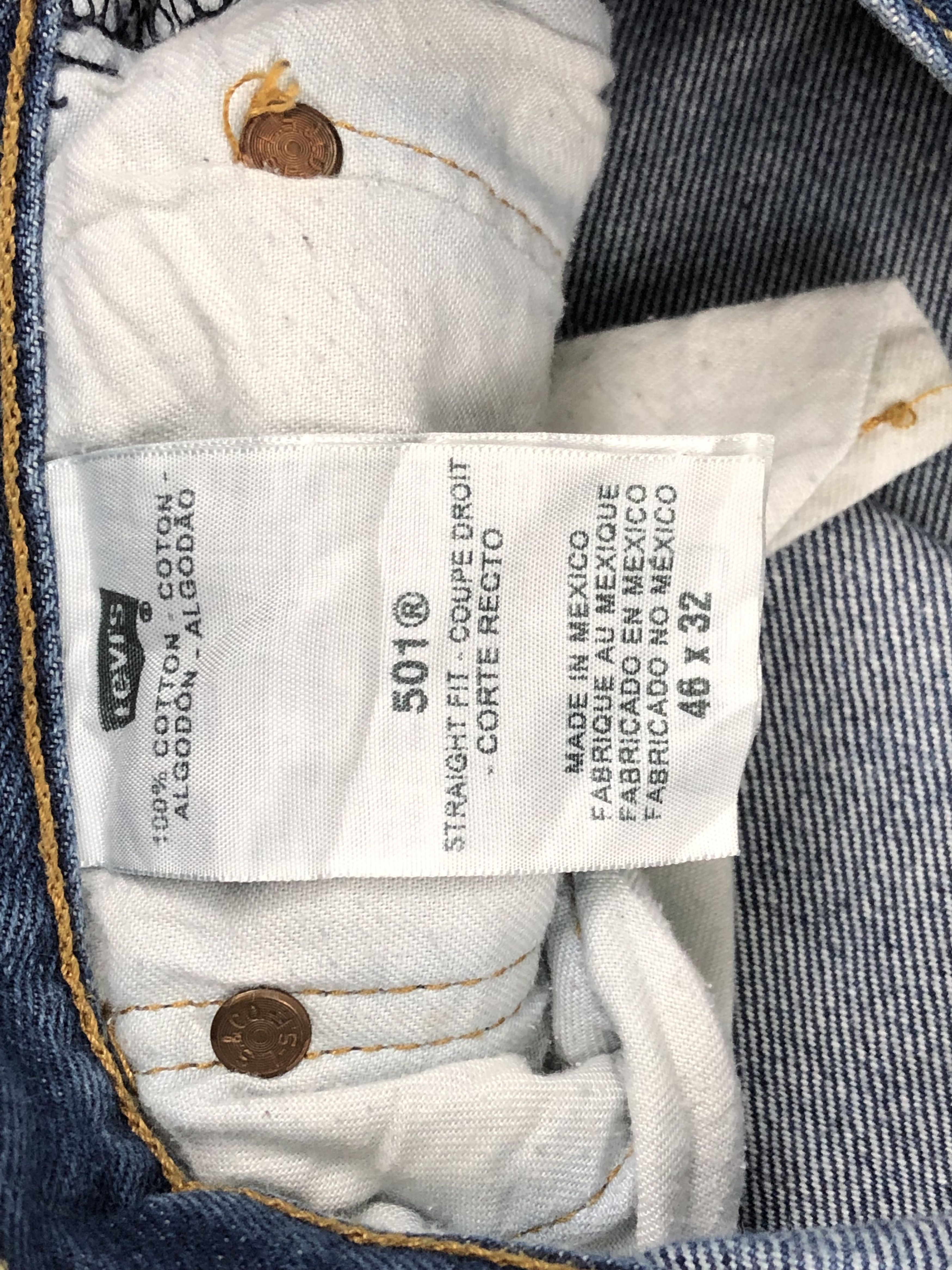 Levi's Vintage Levis 501 Faded Blue Jeans W45 DP1518 Size US 44 / EU 60 - 7 Thumbnail