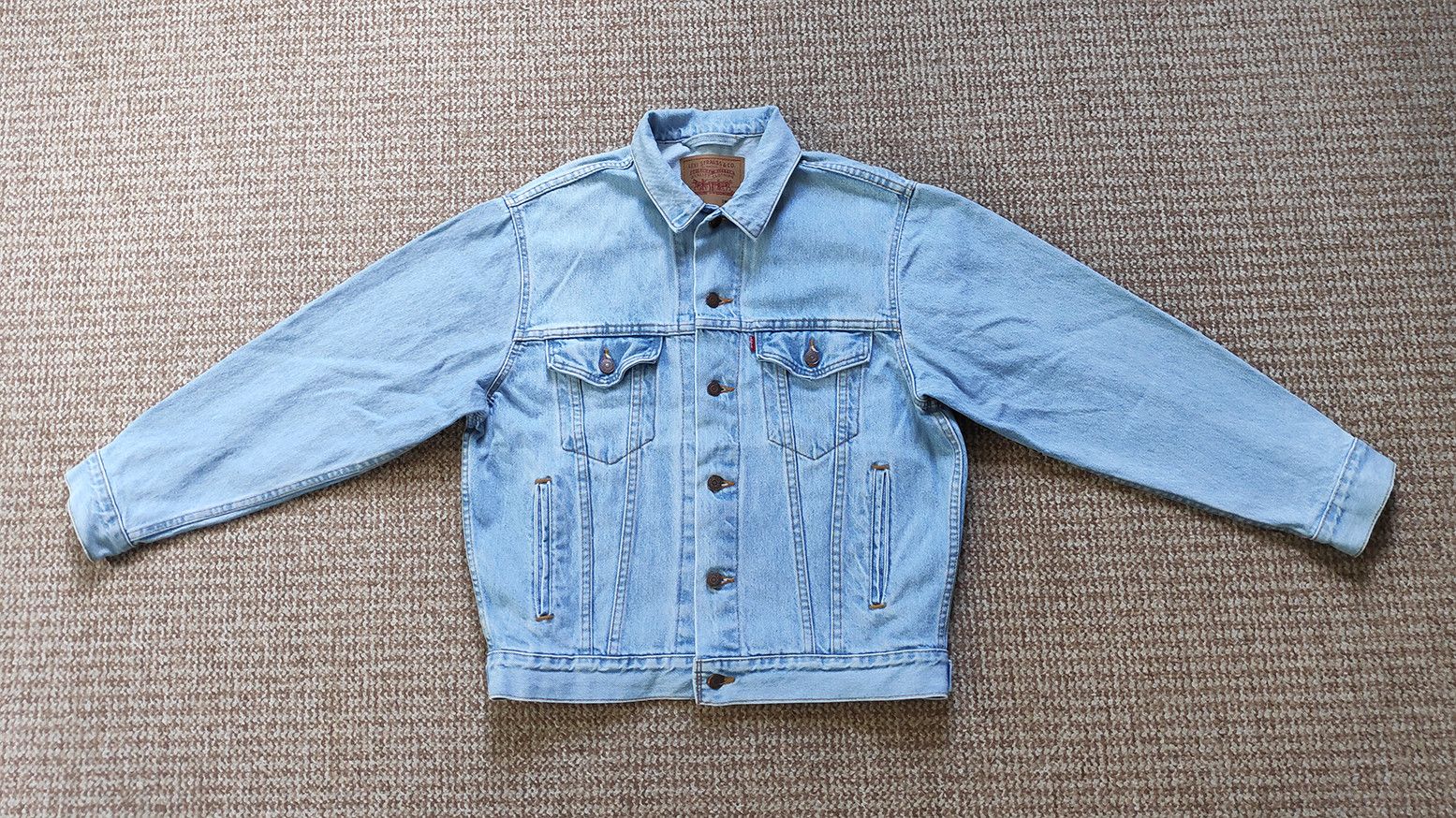 Levi's y2k Vintage Levi's Loose Fit denim trucker jean jacket wide Size US S / EU 44-46 / 1 - 3 Thumbnail