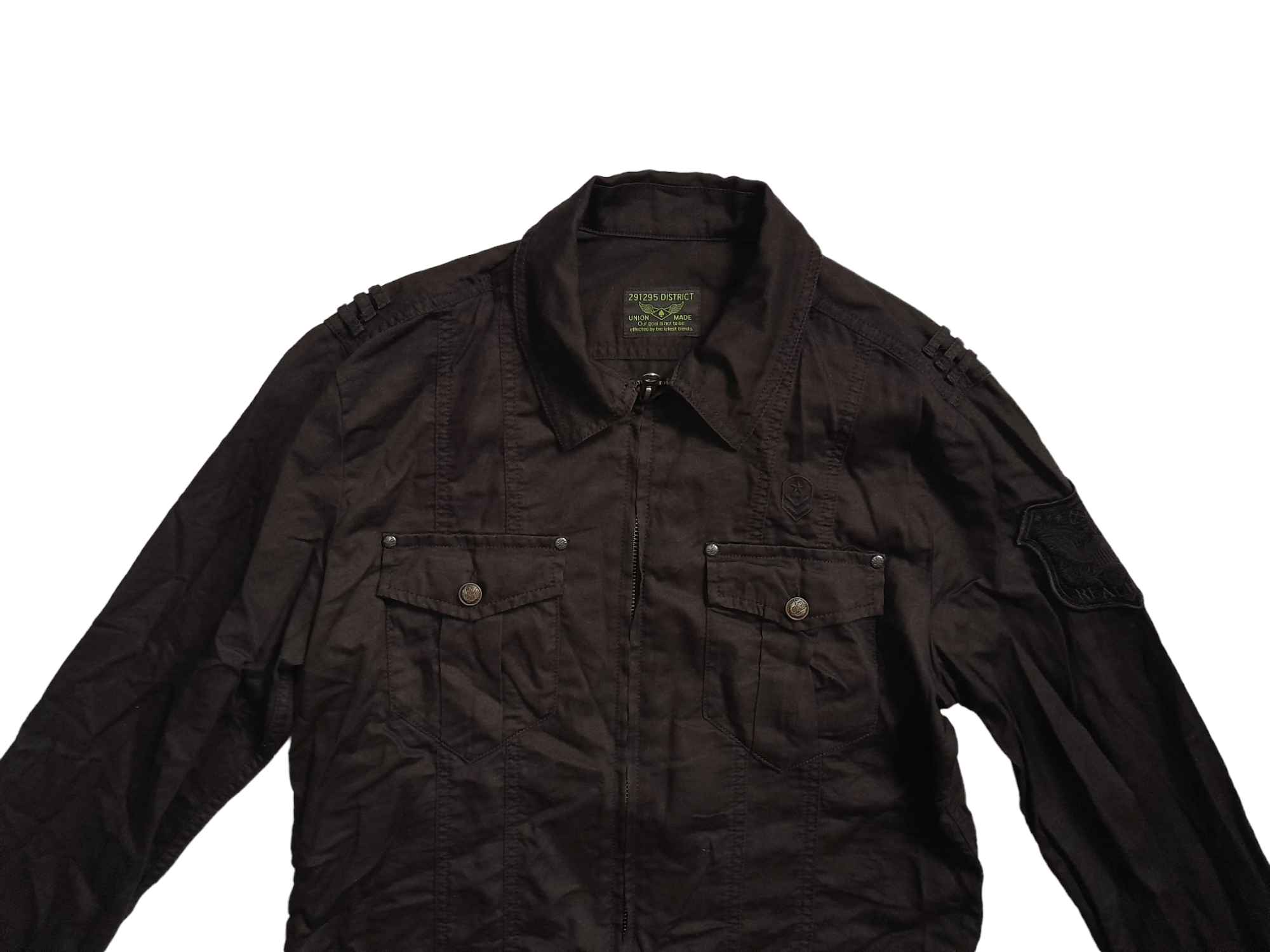 Japanese Brand 291295 = HOMME Union Made Japan Shirt (E650) Size US M / EU 48-50 / 2 - 2 Thumbnail