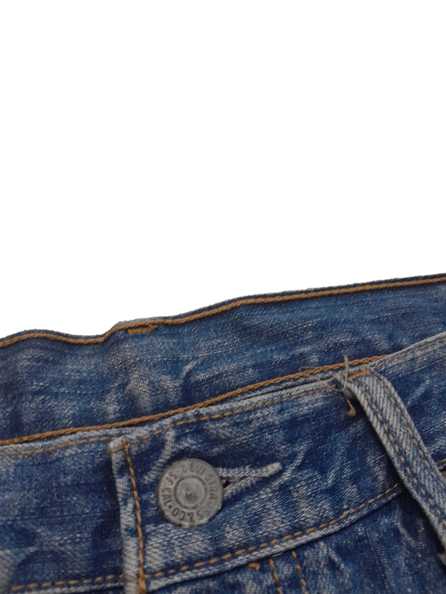 Levi's Vintage Clothing Levis 501 Distressed Denim Japan (E694) Size US 34 / EU 50 - 10 Thumbnail