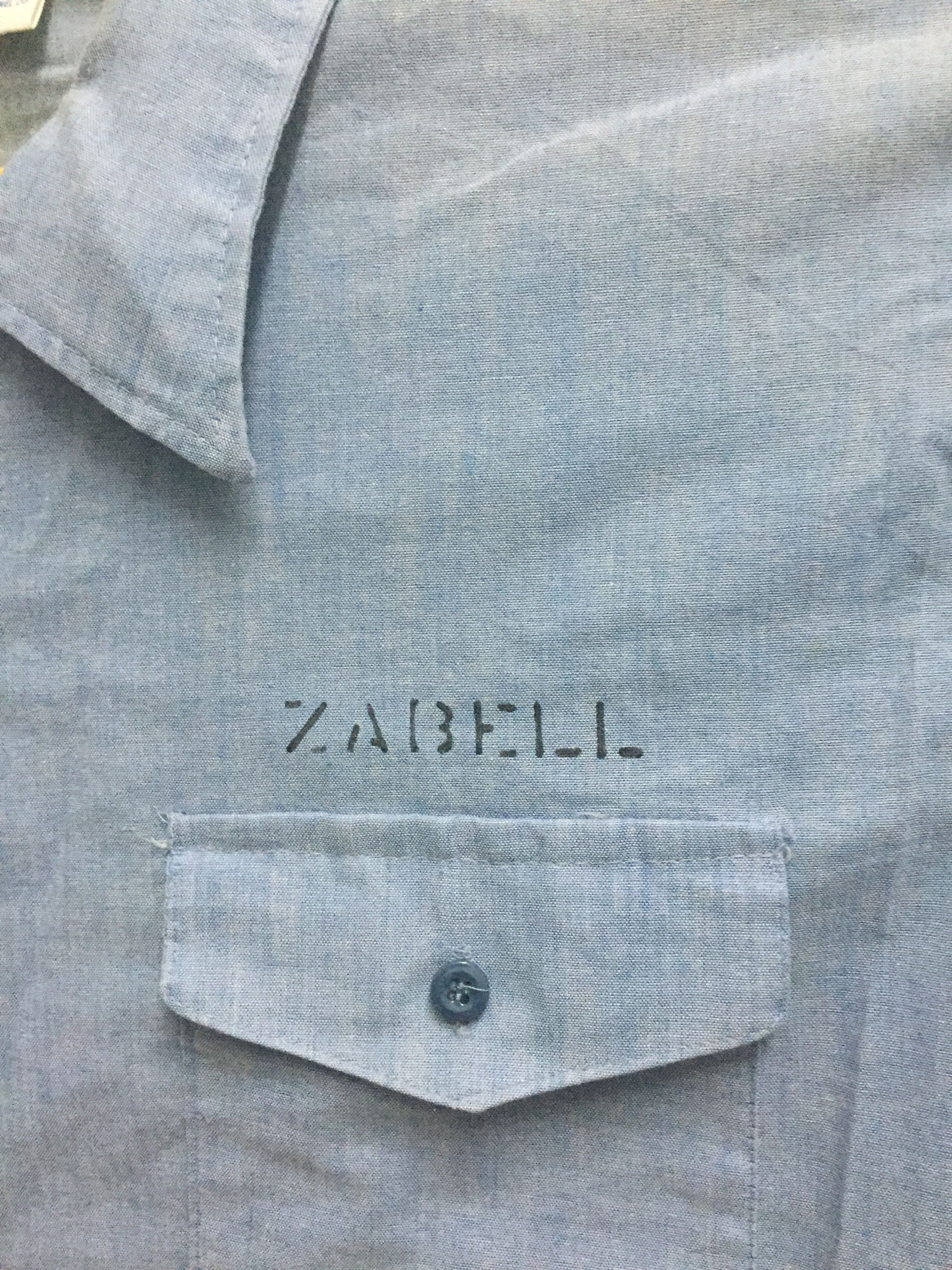 Vintage Navy Shirt Workers Size US XL / EU 56 / 4 - 4 Thumbnail
