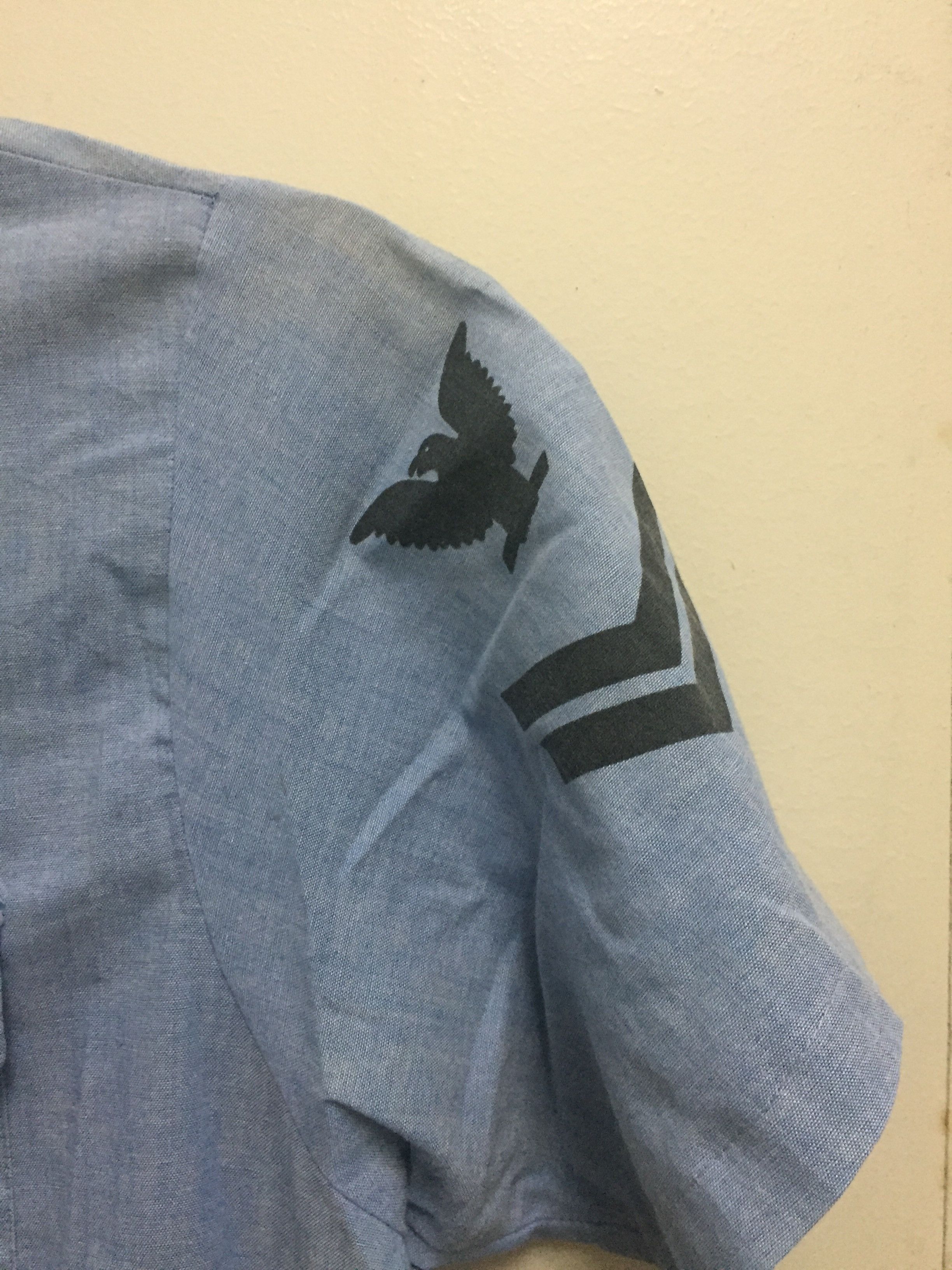 Vintage Navy Shirt Workers Size US XL / EU 56 / 4 - 3 Thumbnail