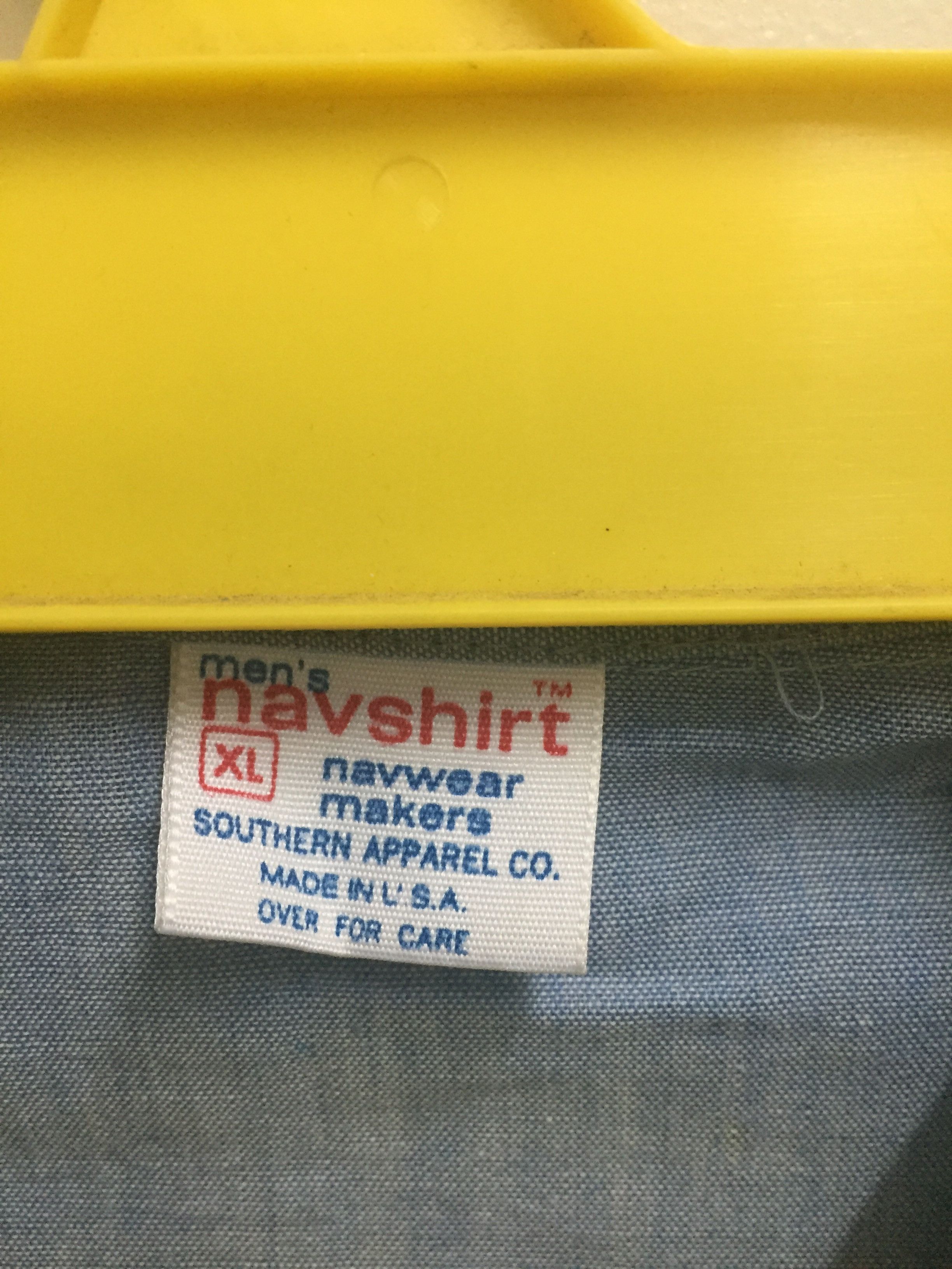 Vintage Navy Shirt Workers Size US XL / EU 56 / 4 - 5 Thumbnail
