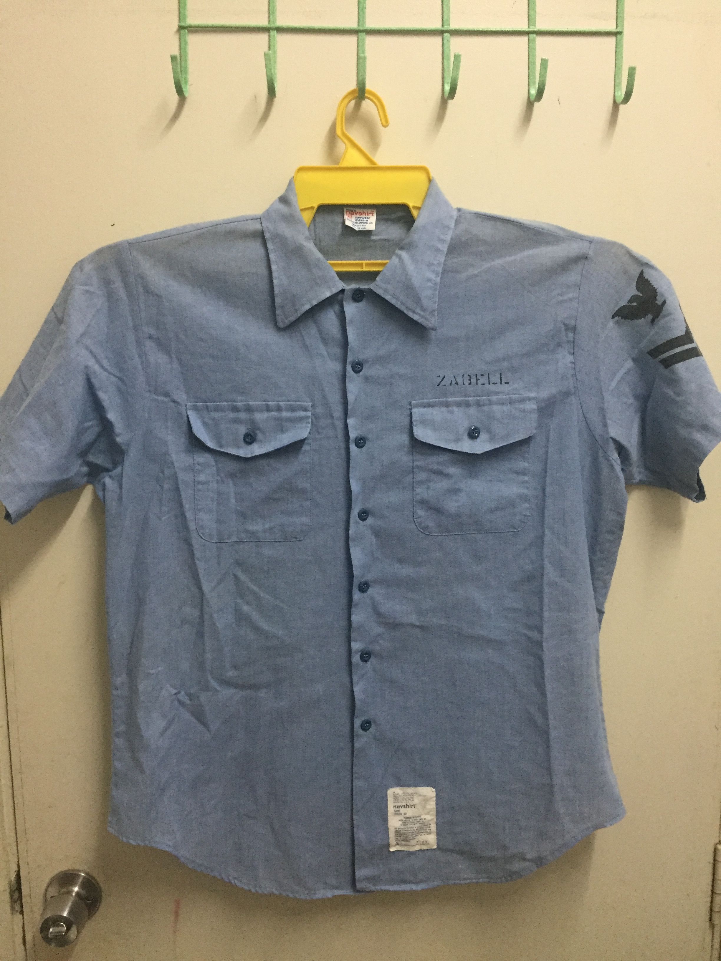 Vintage Navy Shirt Workers Size US XL / EU 56 / 4 - 1 Thumbnail
