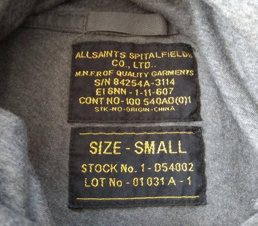 Allsaints ALLSAINTS Hood Crew short sleeve t shirt tee Size US S / EU 44-46 / 1 - 5 Thumbnail