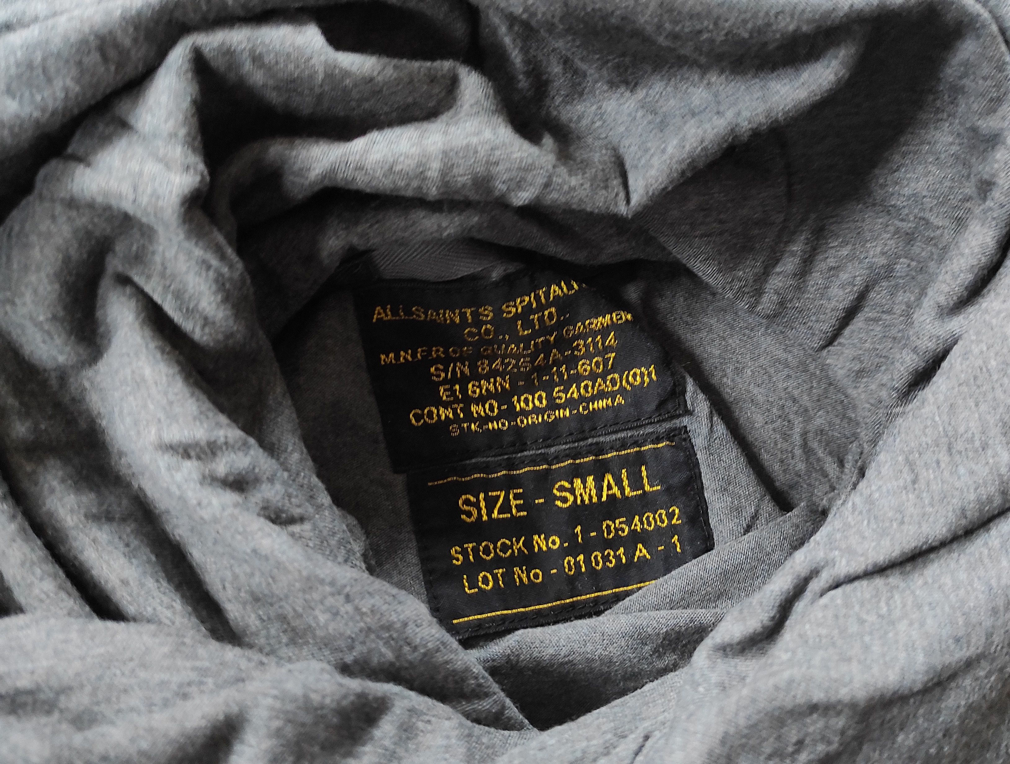 Allsaints ALLSAINTS Hood Crew short sleeve t shirt tee Size US S / EU 44-46 / 1 - 4 Thumbnail