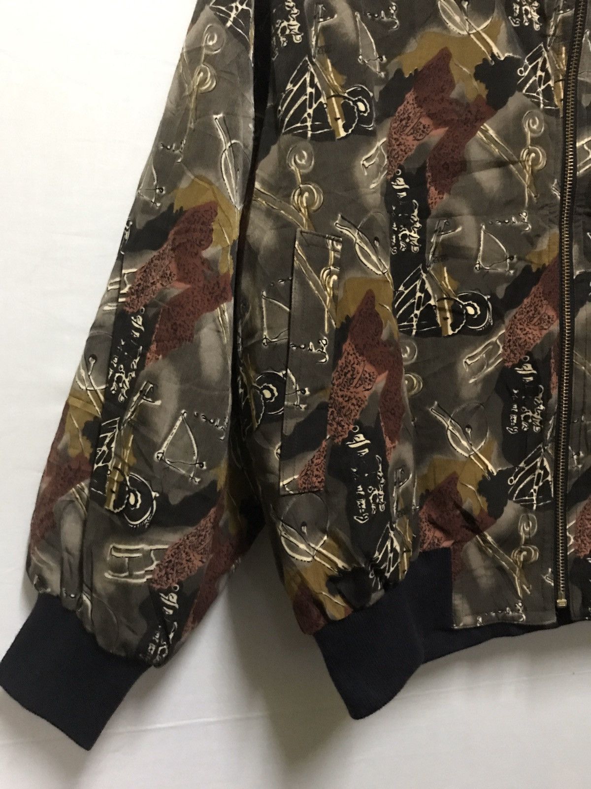 Japanese Brand Full-print Bomber Style Jacket Size M / US 6-8 / IT 42-44 - 3 Thumbnail
