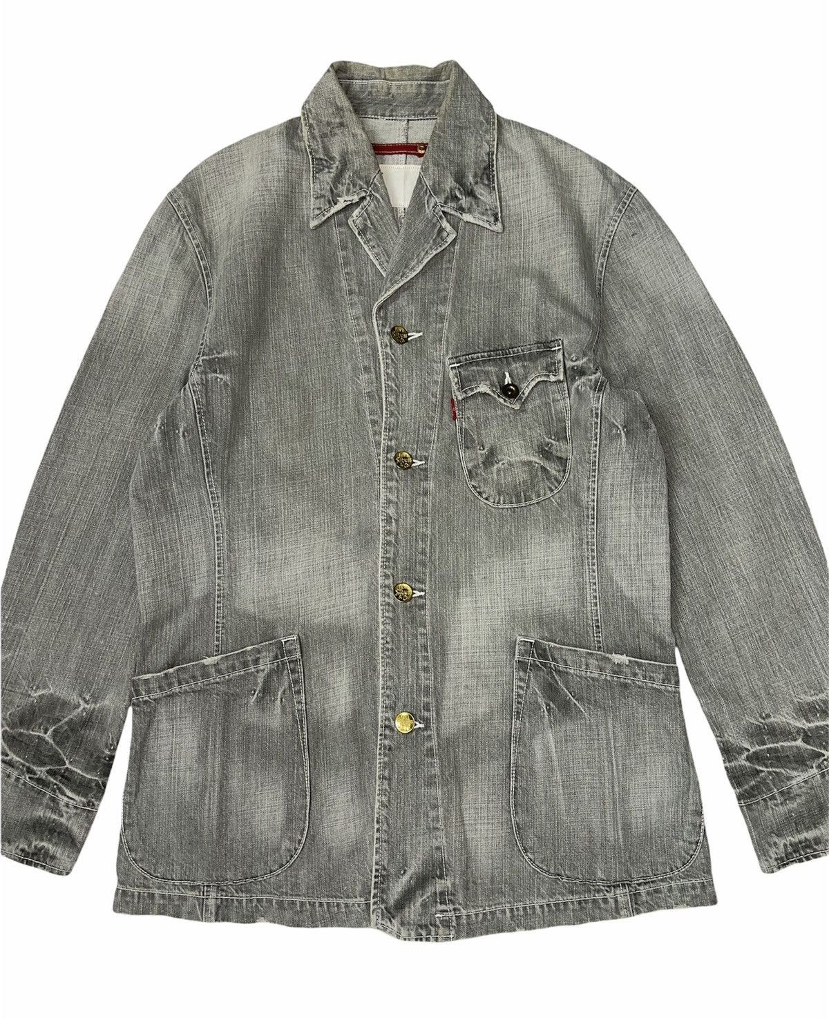 Levi's Levis Denim workers Chore jacket Size US XL / EU 56 / 4 - 4 Thumbnail