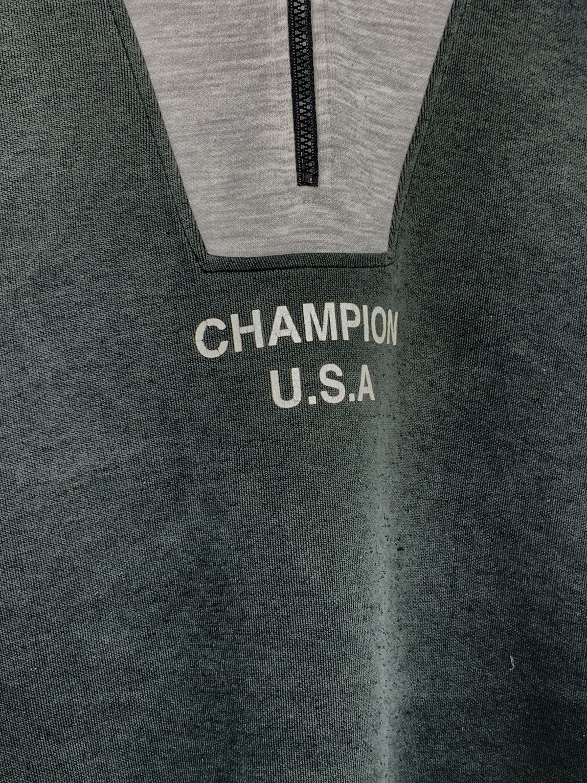 Champion Vintage Champion USA Half Zipper Sweatshirt Size US XL / EU 56 / 4 - 2 Thumbnail