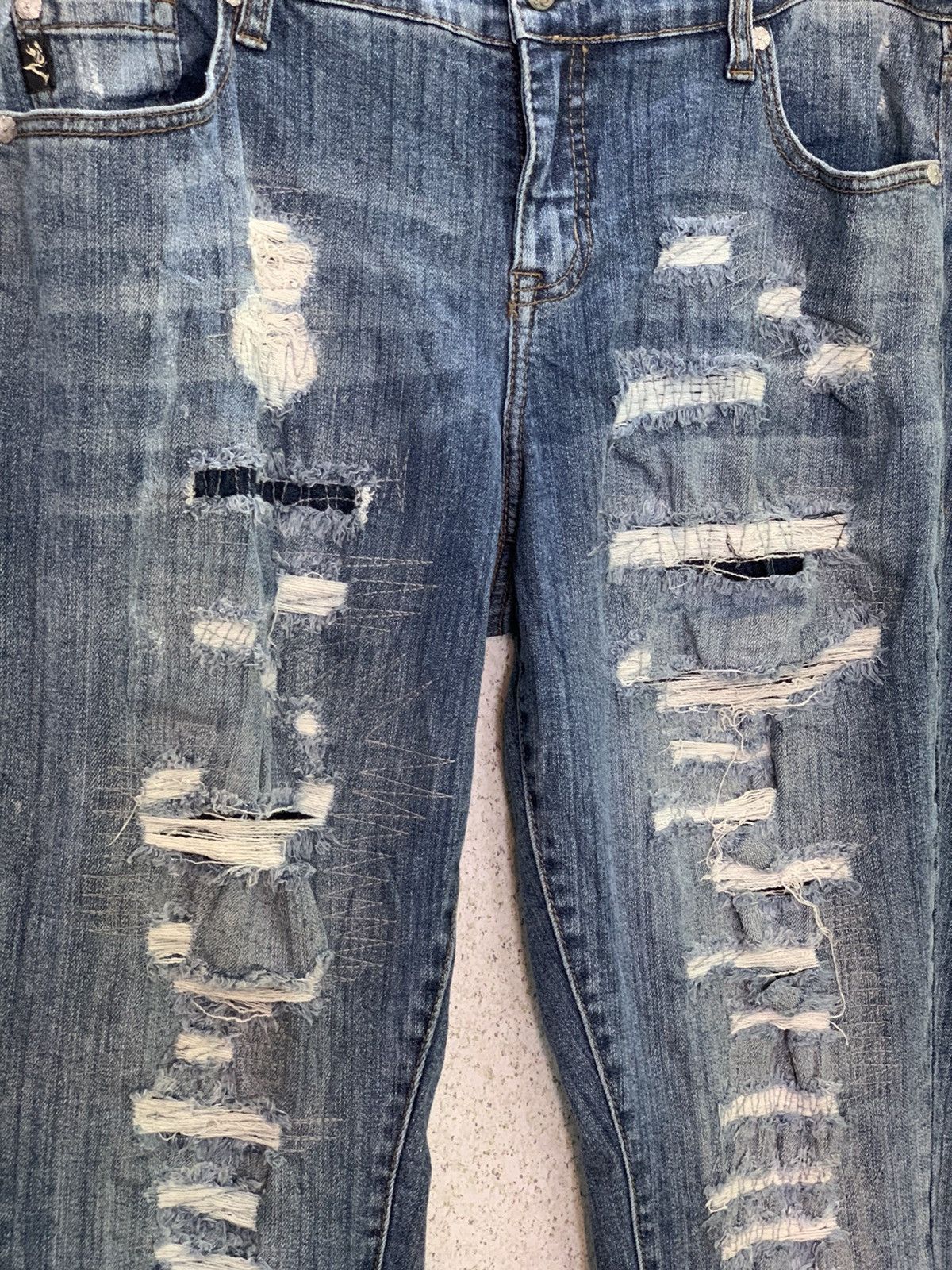 Japanese Brand Distressed Denim Jeans Torrid Brand with Size 38 Size US 38 / EU 54 - 5 Thumbnail