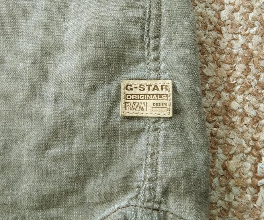 G-Star G-STAR RAW Arc 3D Shirt Dune Oak Overdye long sleeve Size US XL / EU 56 / 4 - 3 Thumbnail