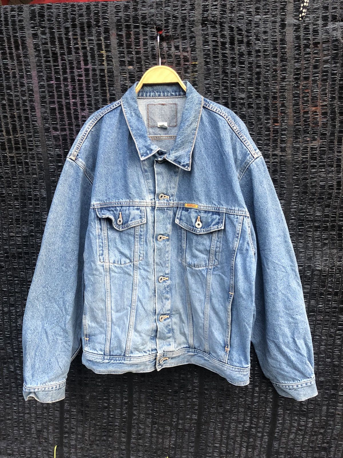 Edwin Vintage EDWIN international denim jacket made in Japan Size US XL / EU 56 / 4 - 1 Thumbnail