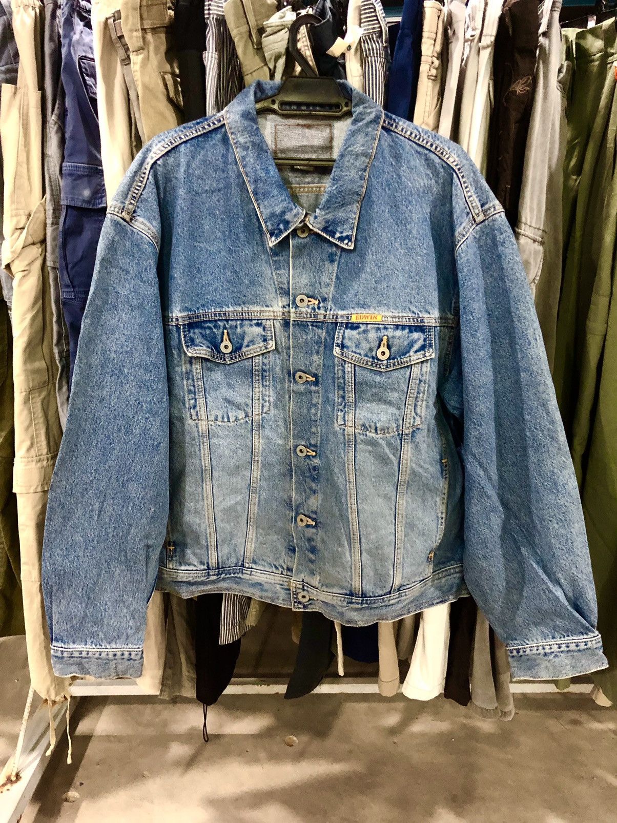 Edwin Vintage EDWIN international denim jacket made in Japan Size US XL / EU 56 / 4 - 15 Thumbnail