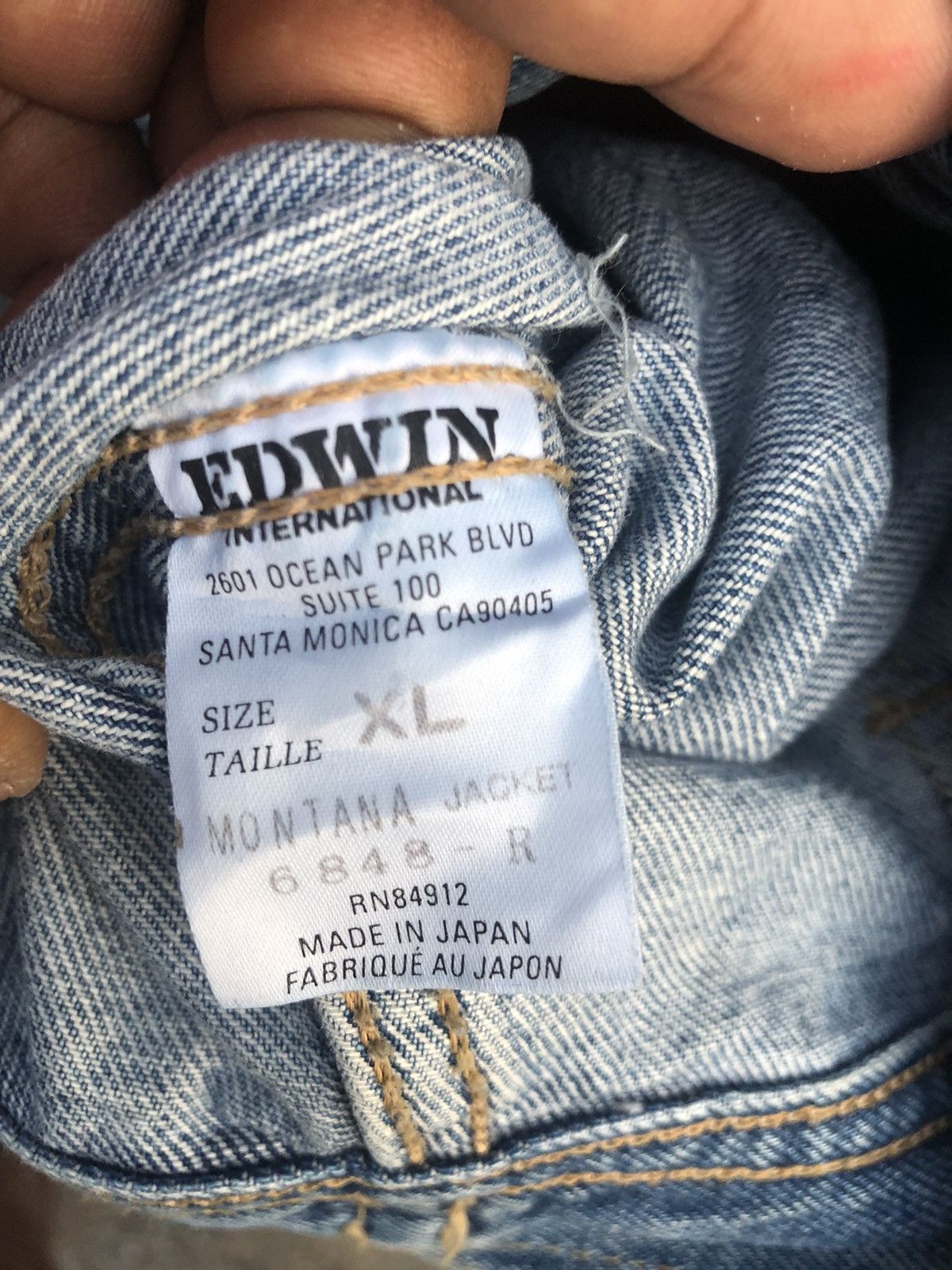 Edwin Vintage EDWIN international denim jacket made in Japan Size US XL / EU 56 / 4 - 3 Thumbnail