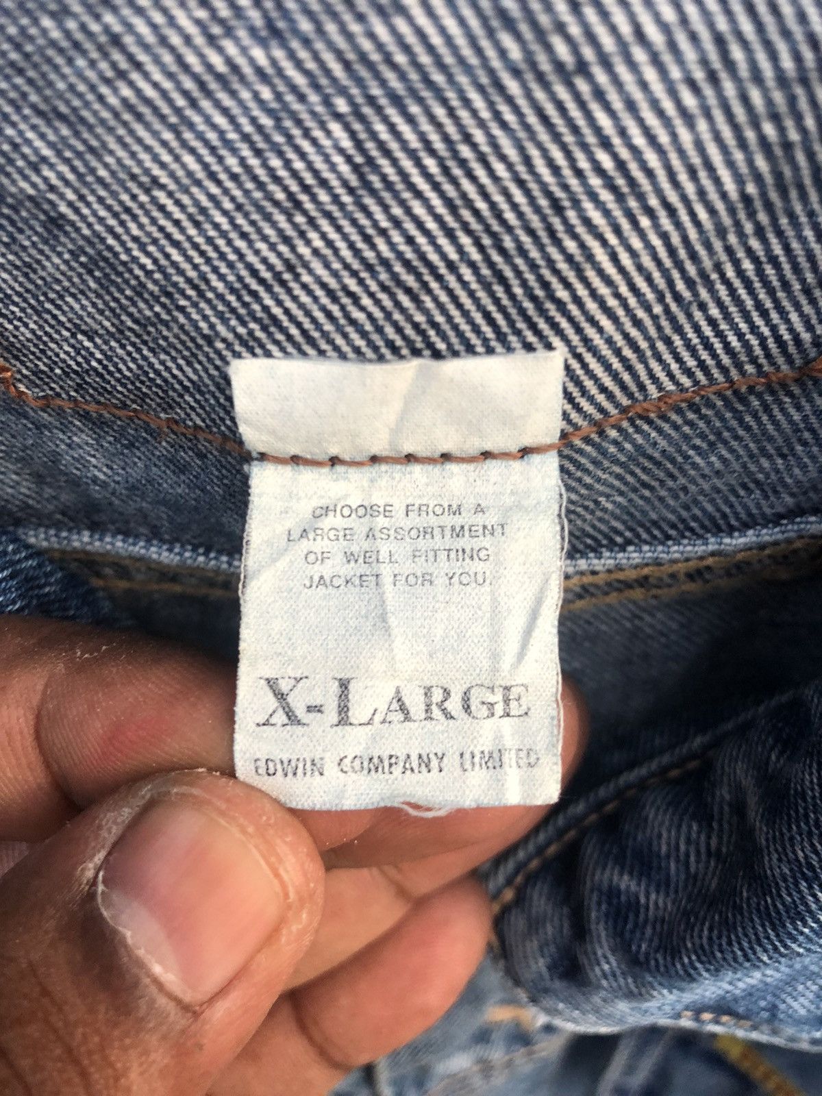 Edwin Vintage EDWIN international denim jacket made in Japan Size US XL / EU 56 / 4 - 8 Thumbnail