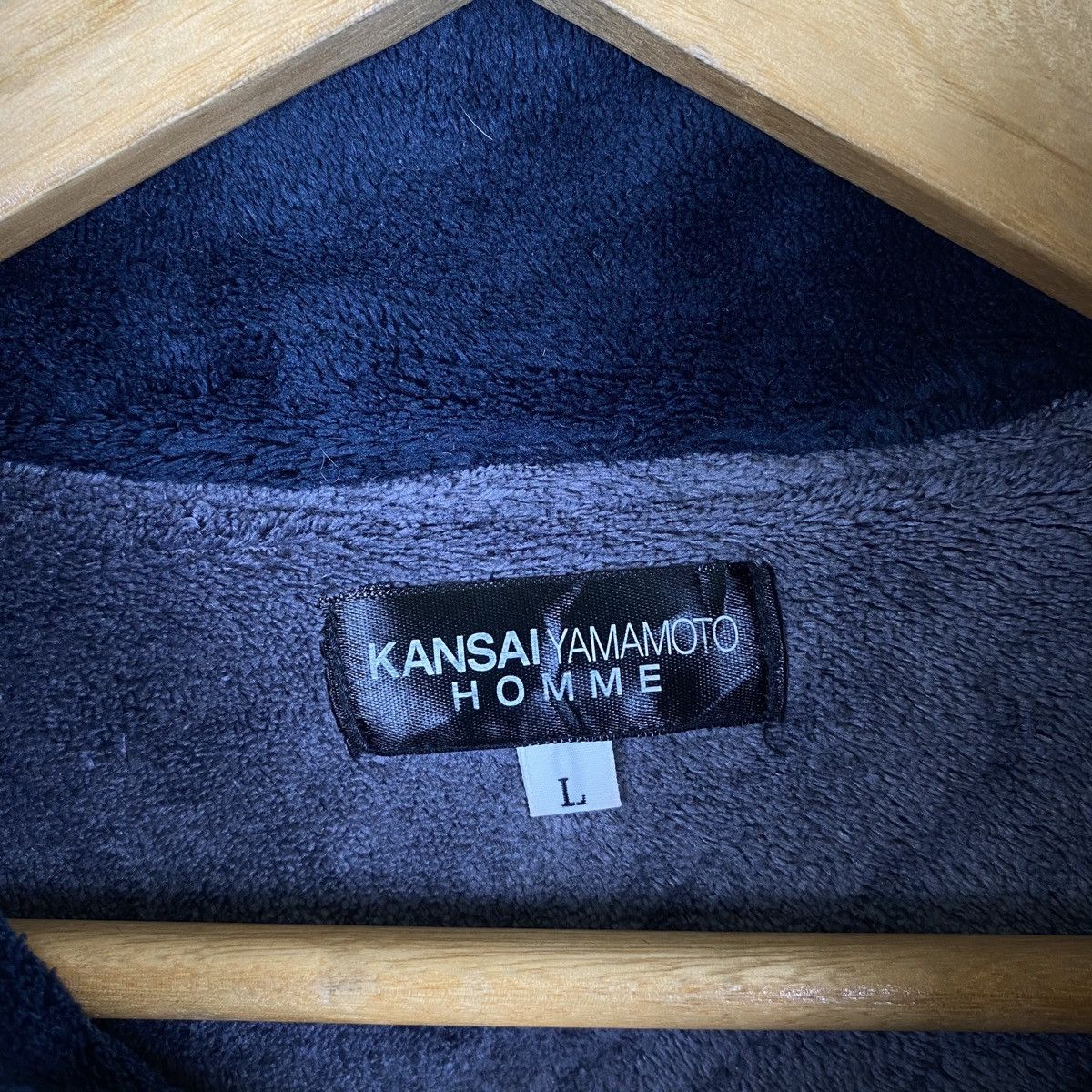 Kansai Yamamoto Vintage KANSAI YAMAMOTO HOMME Japanese Fleece Long Sleeve Size US L / EU 52-54 / 3 - 7 Thumbnail