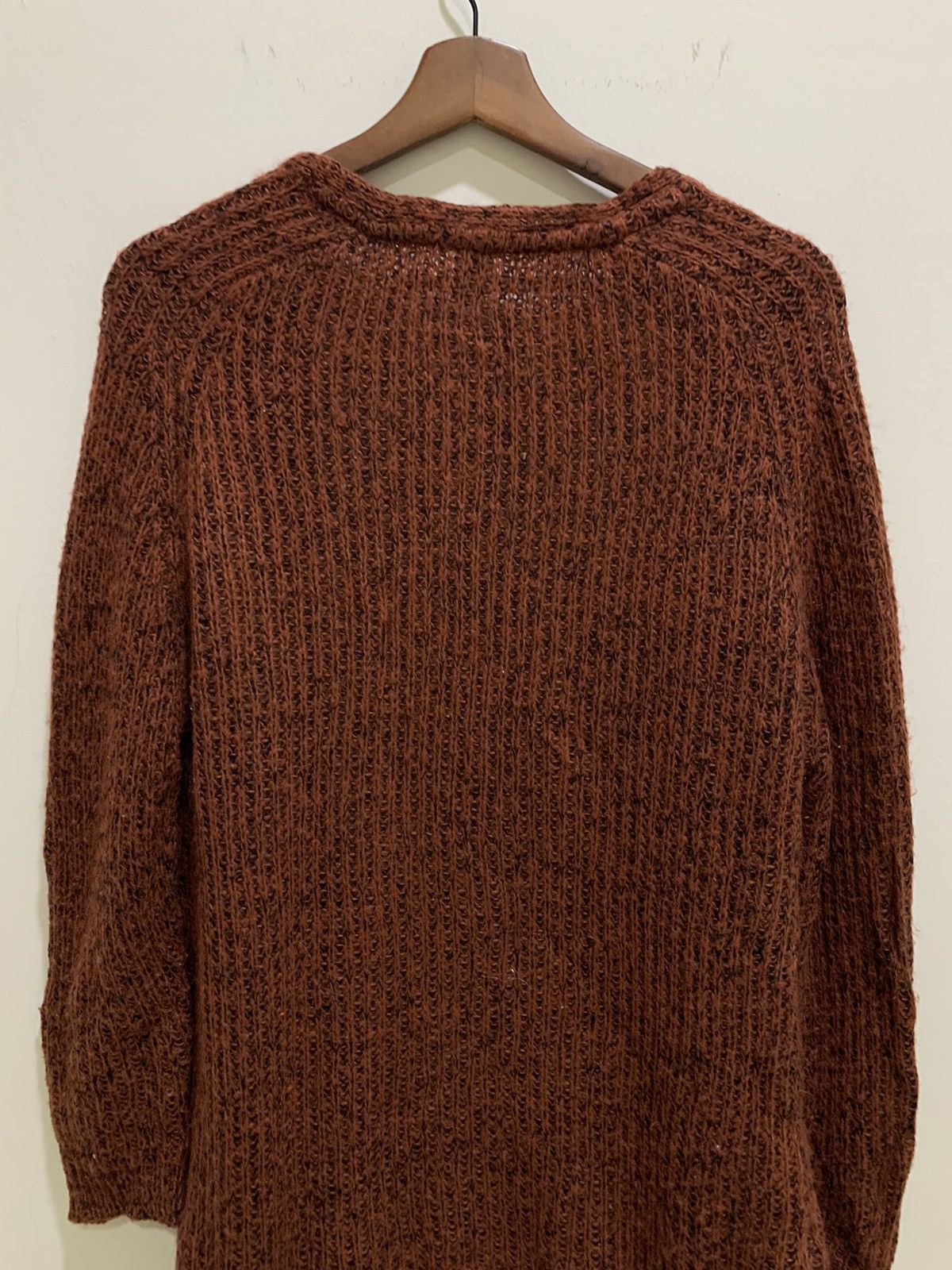 Designer × Forever 21 FOREVER21 Mohair Wool Pocket Aran Knitwear Cardigan Sweater Size M / US 6-8 / IT 42-44 - 10 Thumbnail
