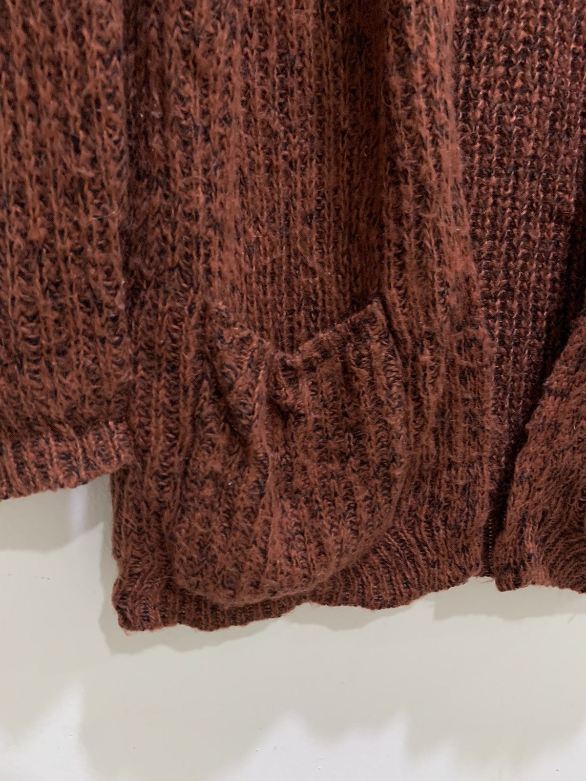 Designer × Forever 21 FOREVER21 Mohair Wool Pocket Aran Knitwear Cardigan Sweater Size M / US 6-8 / IT 42-44 - 7 Thumbnail