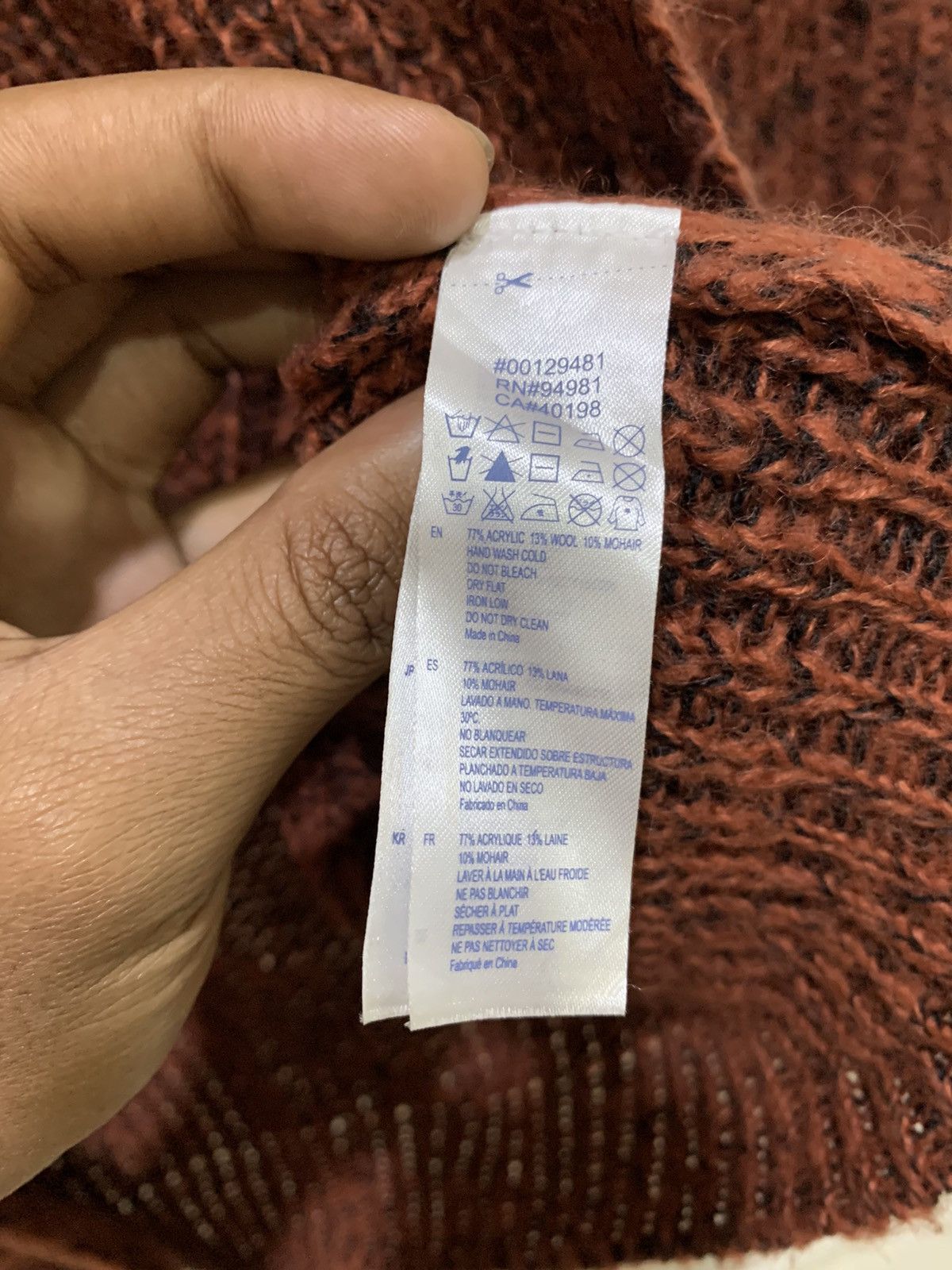 Designer × Forever 21 FOREVER21 Mohair Wool Pocket Aran Knitwear Cardigan Sweater Size M / US 6-8 / IT 42-44 - 18 Thumbnail