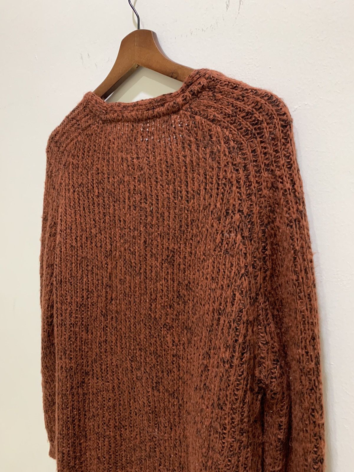 Designer × Forever 21 FOREVER21 Mohair Wool Pocket Aran Knitwear Cardigan Sweater Size M / US 6-8 / IT 42-44 - 14 Thumbnail