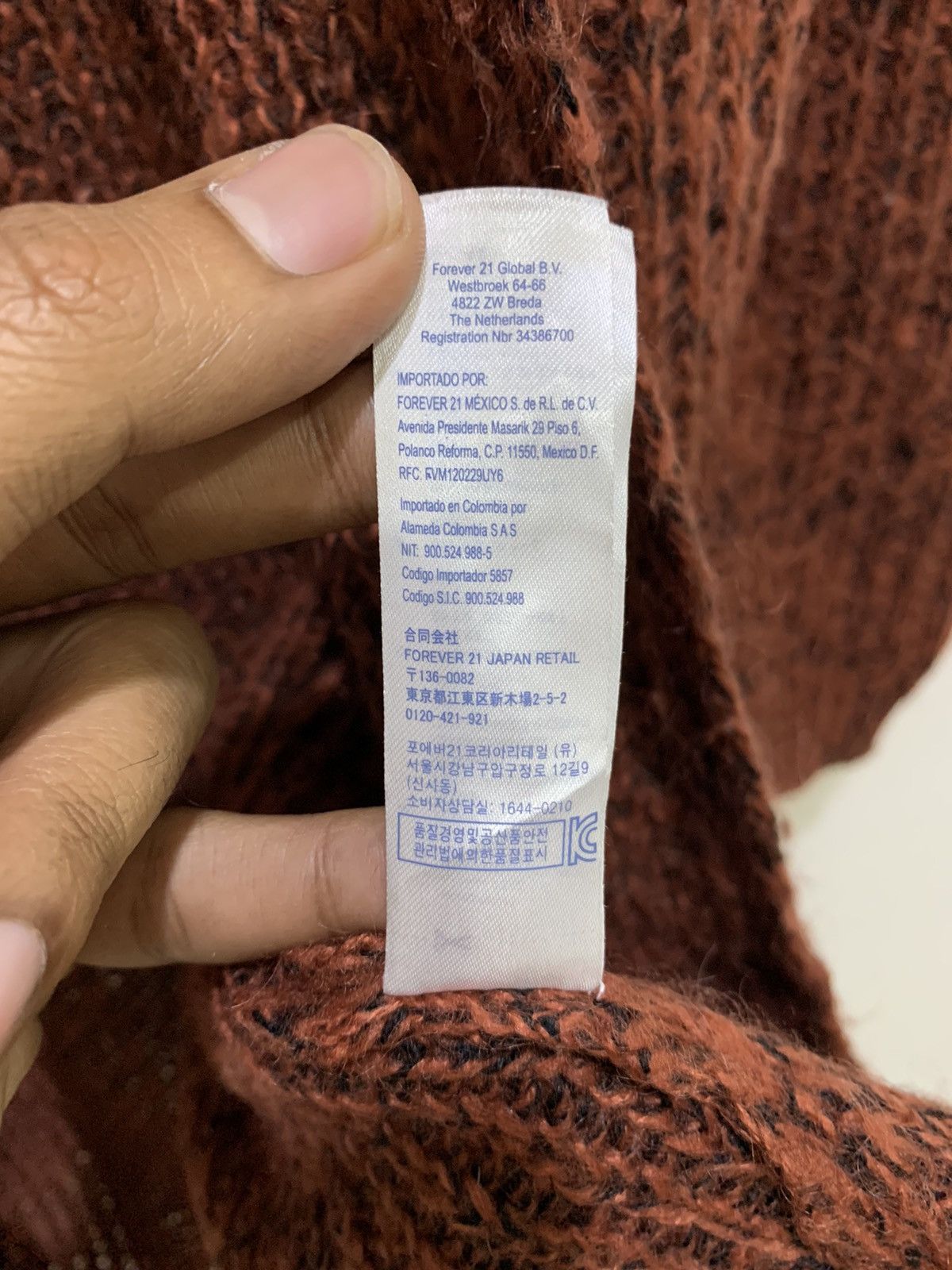 Designer × Forever 21 FOREVER21 Mohair Wool Pocket Aran Knitwear Cardigan Sweater Size M / US 6-8 / IT 42-44 - 20 Thumbnail