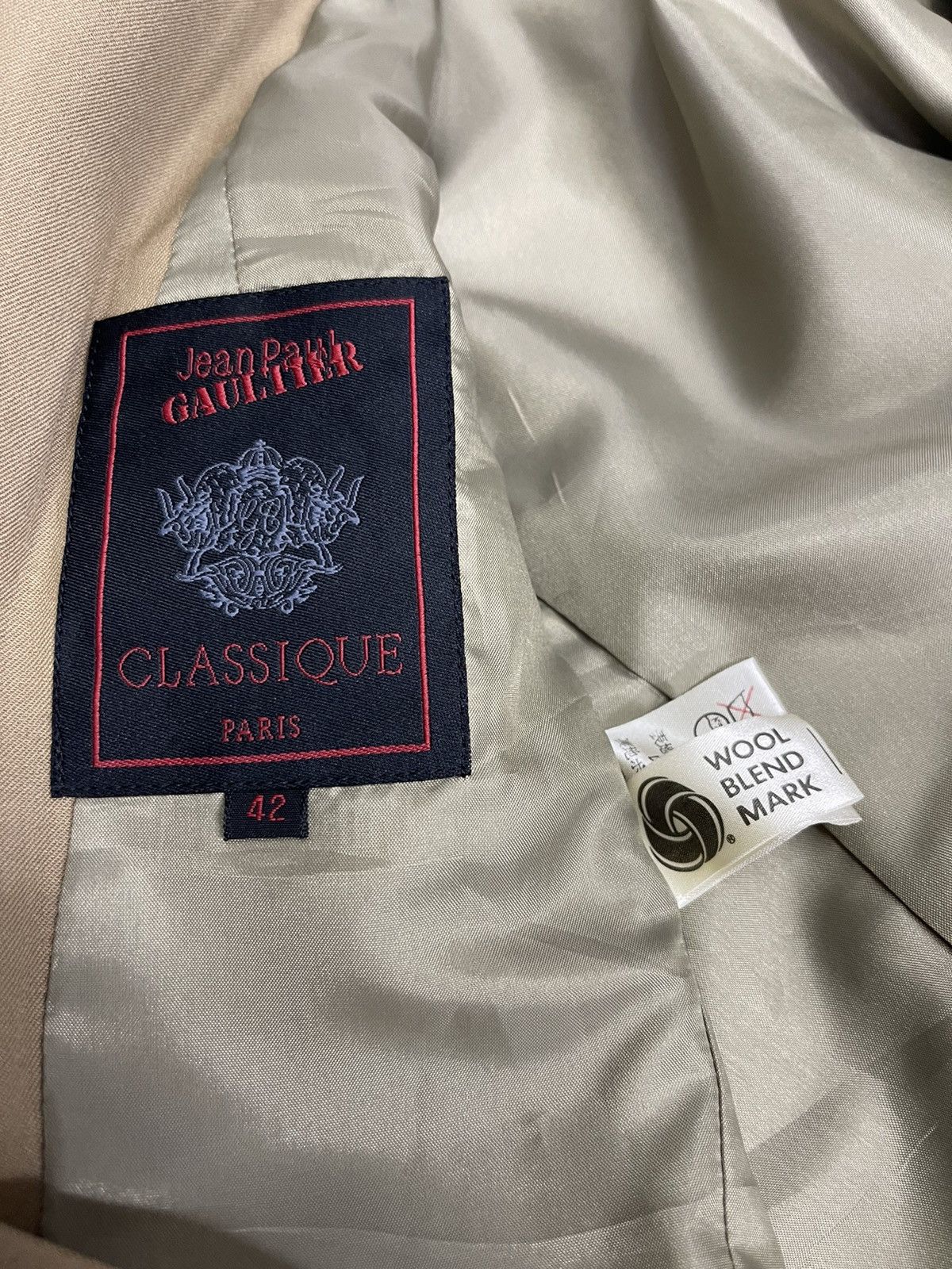 Jean Paul Gaultier JPG CLASSIQUE PARIS RAYON COAT/SUITS (size 42) Size US XS / EU 42 / 0 - 9 Thumbnail