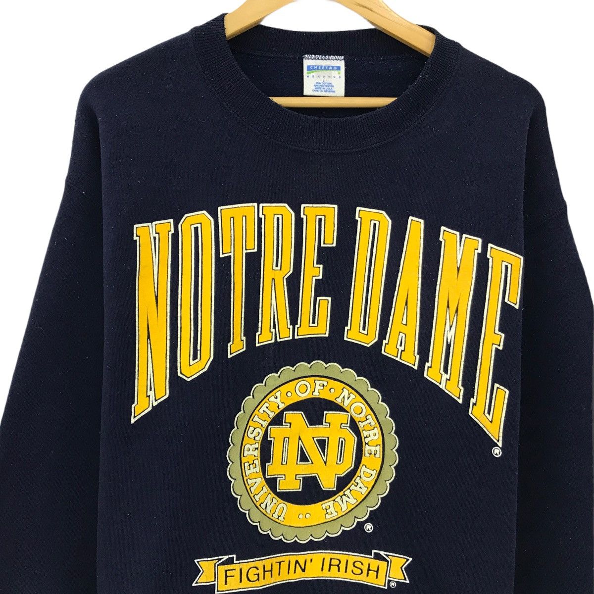 Other Vintage University Of Notre Dame Sweatshirt Pullover Jumper Size US M / EU 48-50 / 2 - 2 Thumbnail