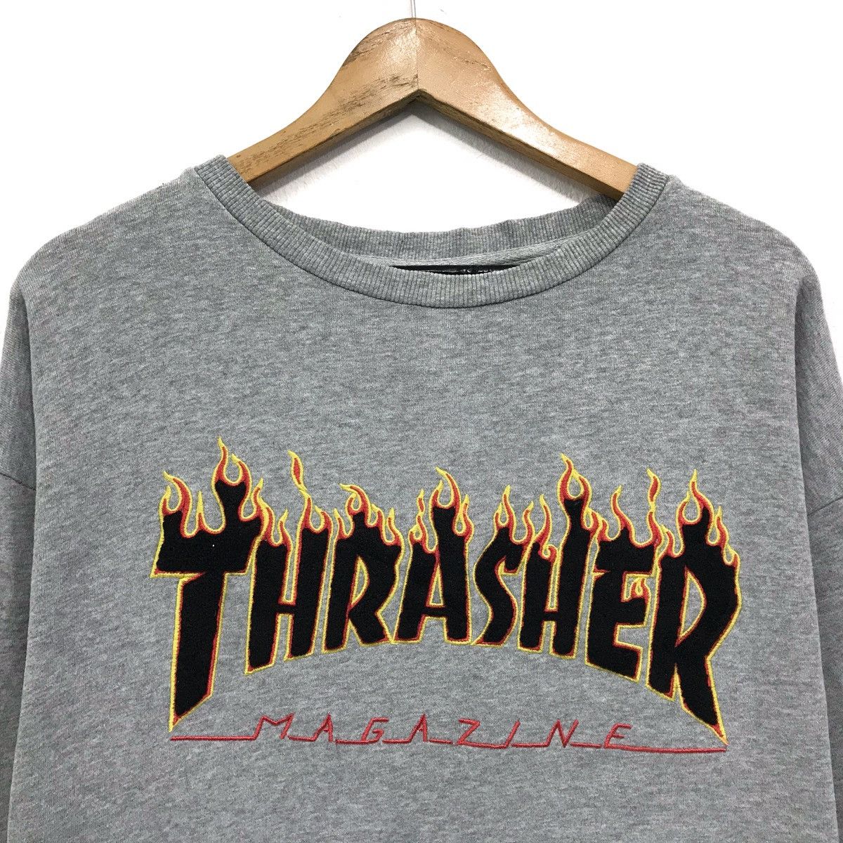 Powell Peralta × Thrasher × Welcome Skateboards Vintage Thrasher Sweatshirt Thrasher Magazine Sweater Size US M / EU 48-50 / 2 - 2 Thumbnail