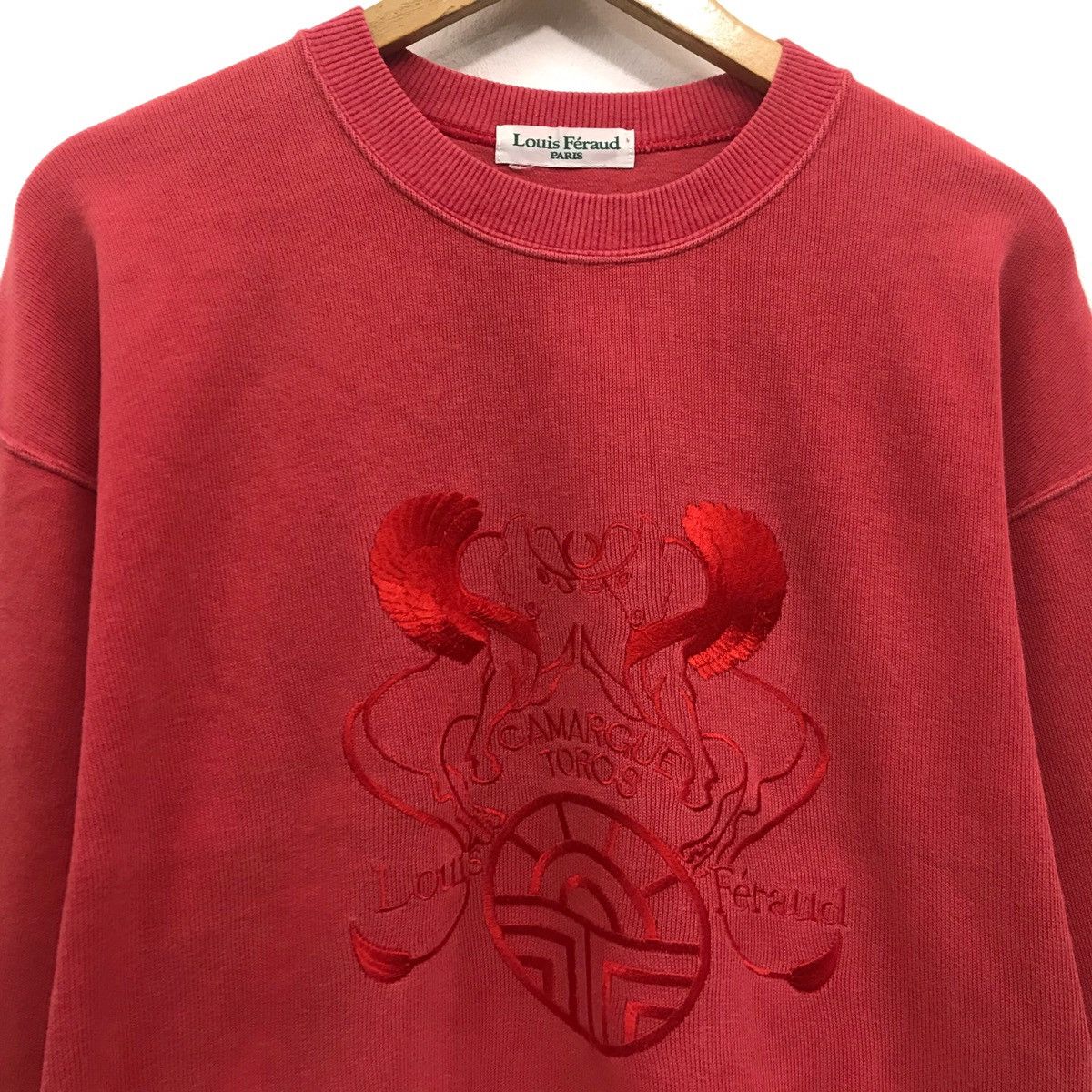 Louis Feraud × Vintage Vintage Louis Feraud Sweatshirt Embroidery Camargue Toros Size US M / EU 48-50 / 2 - 2 Thumbnail